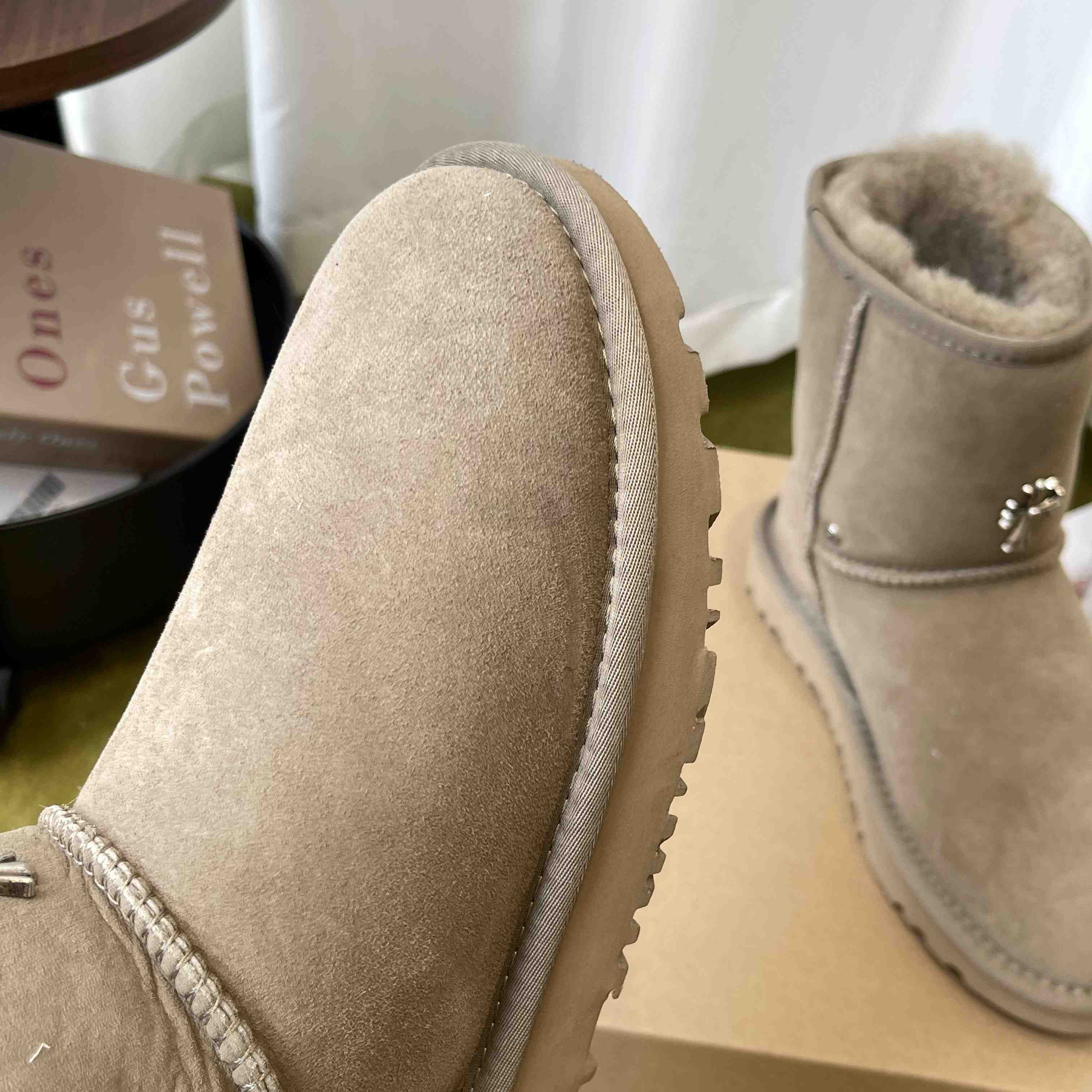 Chrome Hearts Cross Embellished Ugg Boots - DesignerGu