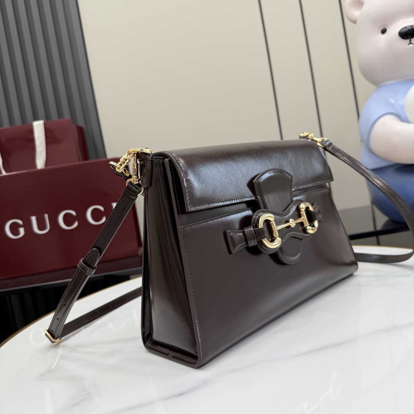 Gucci Horsebit Duomo Medium Top Handle Bag A006N6 - DesignerGu