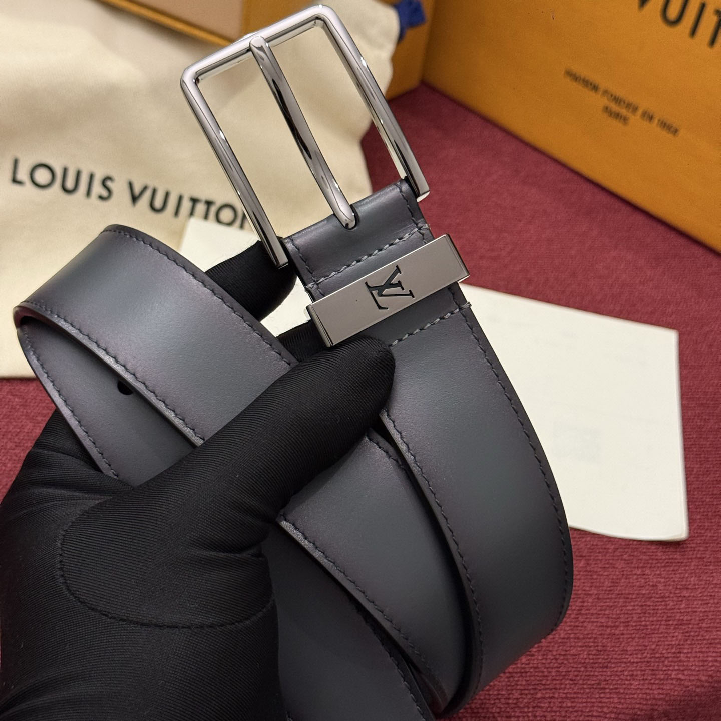Louis Vuitton Pont Neuf Patinated 35mm Belt - DesignerGu