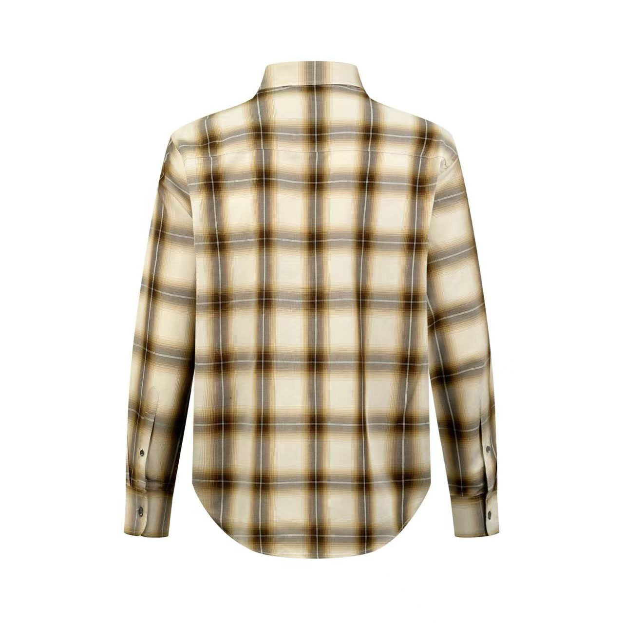 AMI Paris Shadow-Plaid Boxy Shirt  - DesignerGu