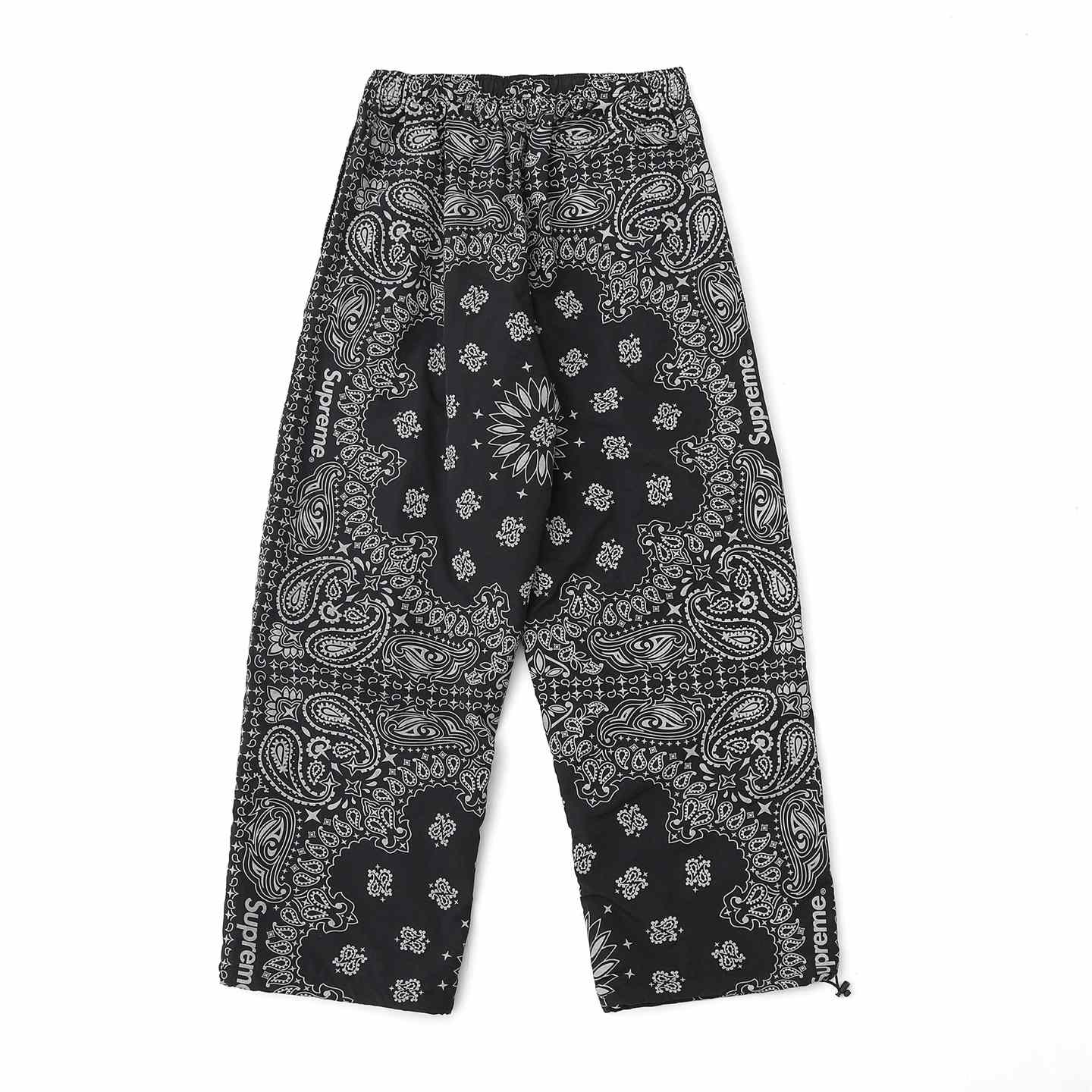 Supreme Reflective Bandana Track Pant 'Black' - DesignerGu