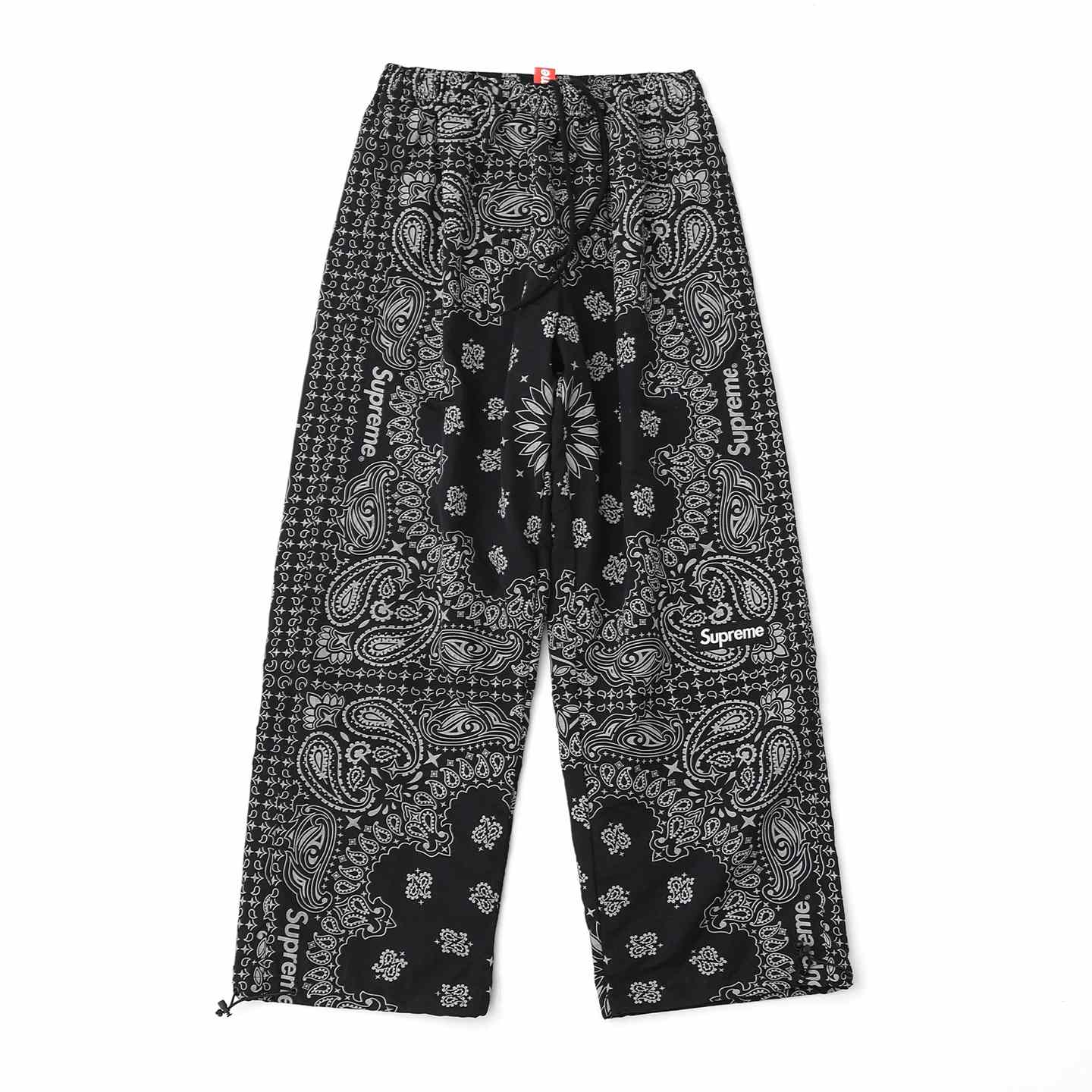 Supreme Reflective Bandana Track Pant 'Black' - DesignerGu