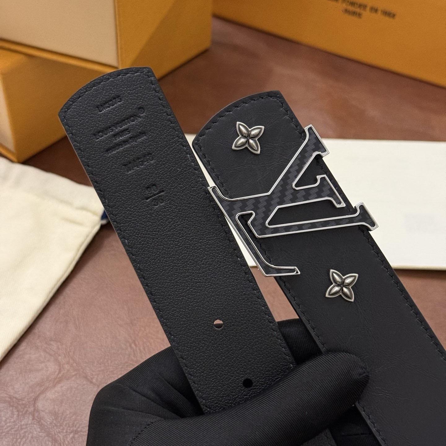 Louis Vuitton LV Dimension Drift Flower Studs 40mm Reversible Belt - DesignerGu