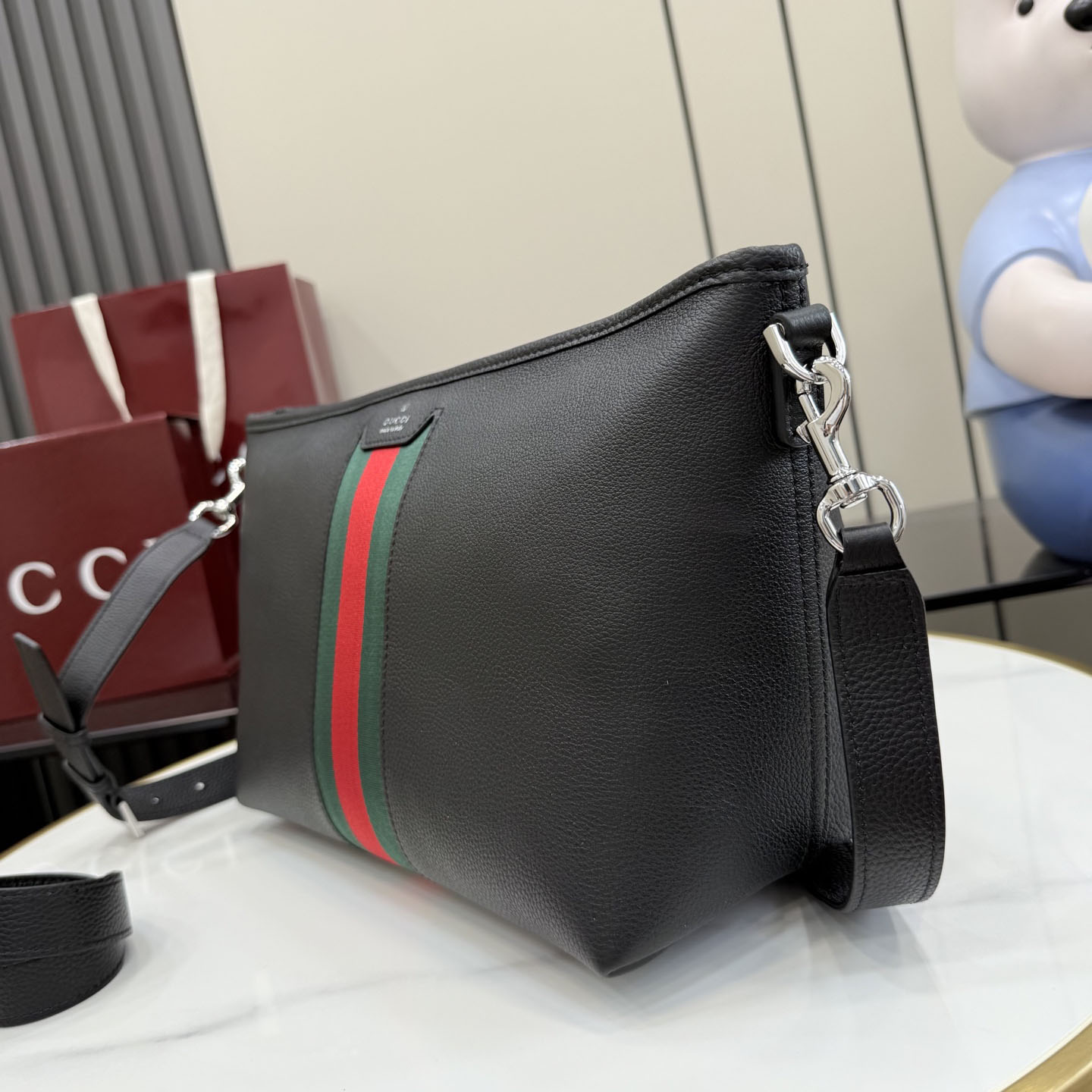 Gucci Web Trademark Small Crossbody Bag A006N9 - DesignerGu