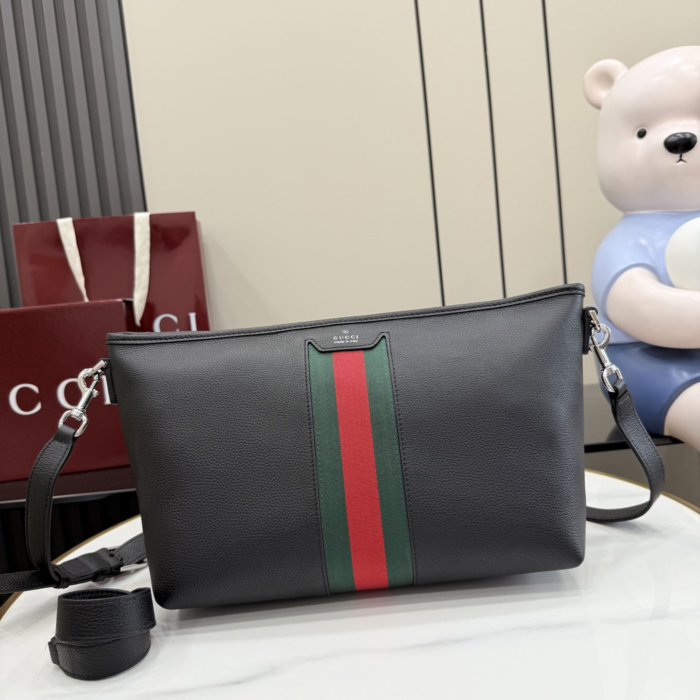 Gucci Web Trademark Small Crossbody Bag A006N9 - DesignerGu