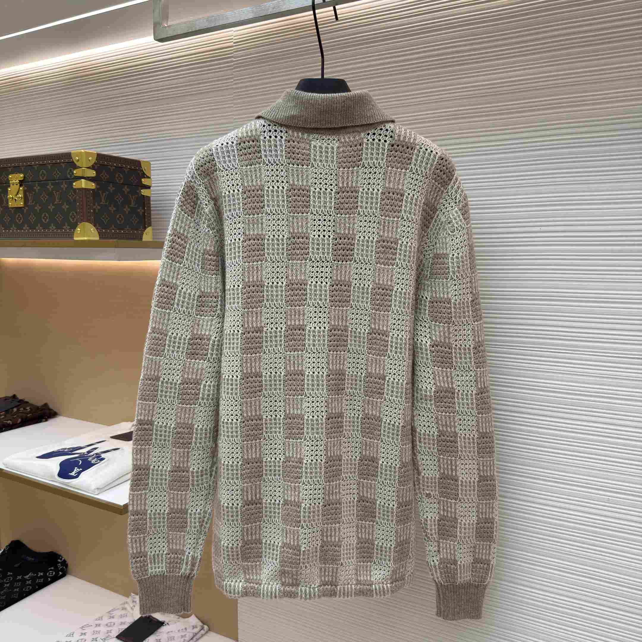 Louis Vuitton Tweedy Jacquard Check Cardigan 1AKO9Z - DesignerGu
