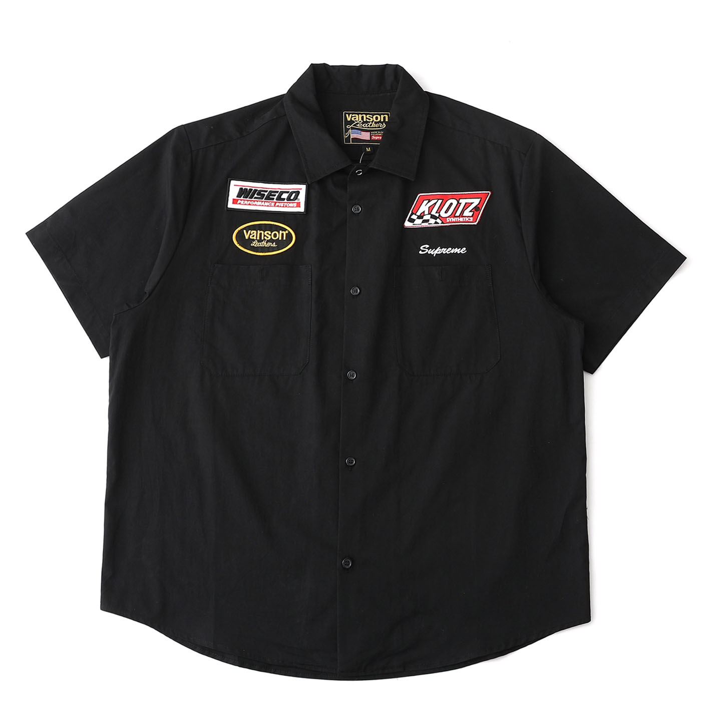 Supreme x Vanson Leathers Short-Sleeve Work Shirt 'Black' - DesignerGu