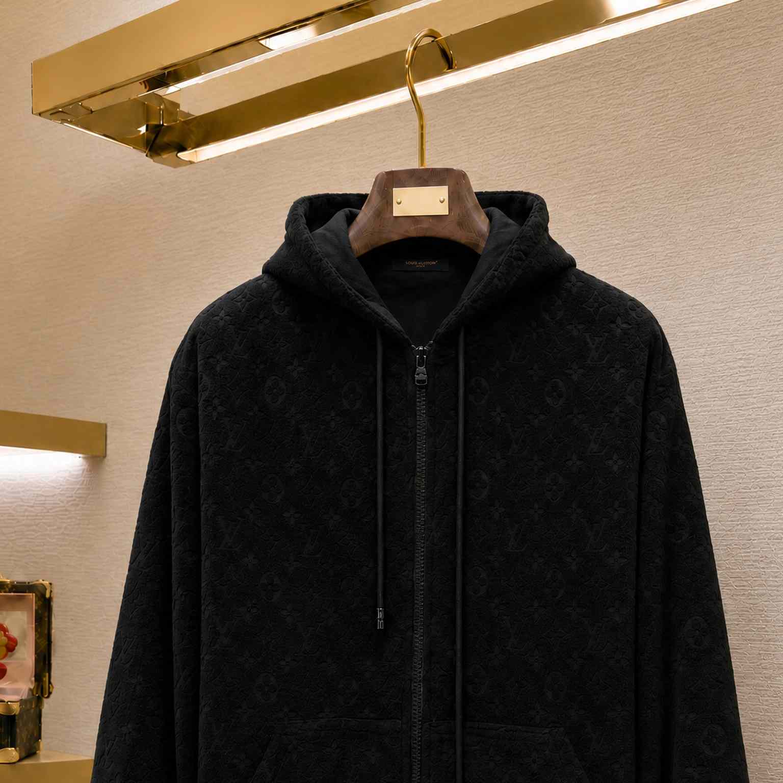 Louis Vuitton Monogram French Terry Zip-Through Hoodie 1ABJ63 - DesignerGu