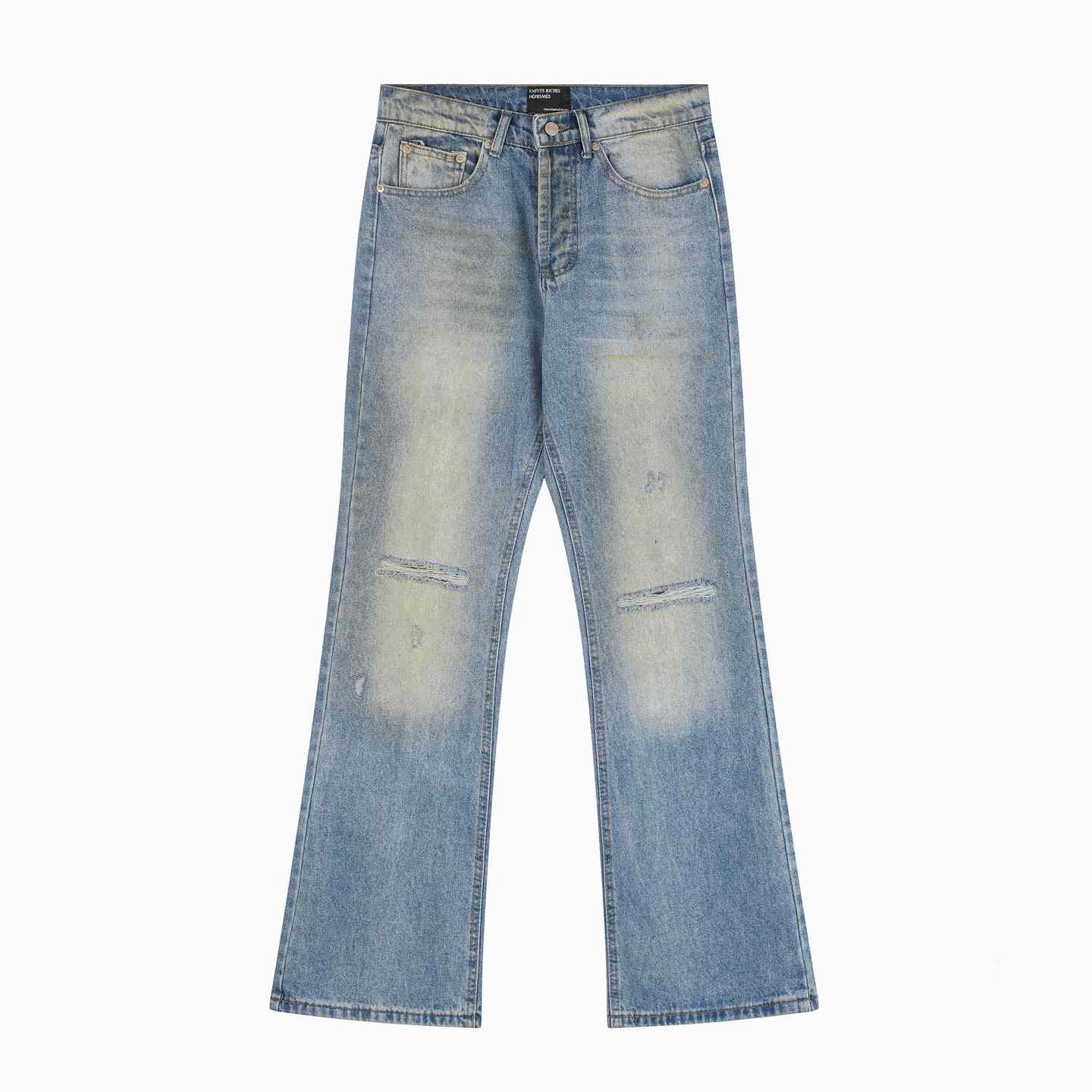Enfants Riches Déprimés Wider Flare Leg Jeans 'Blue Wash' - DesignerGu