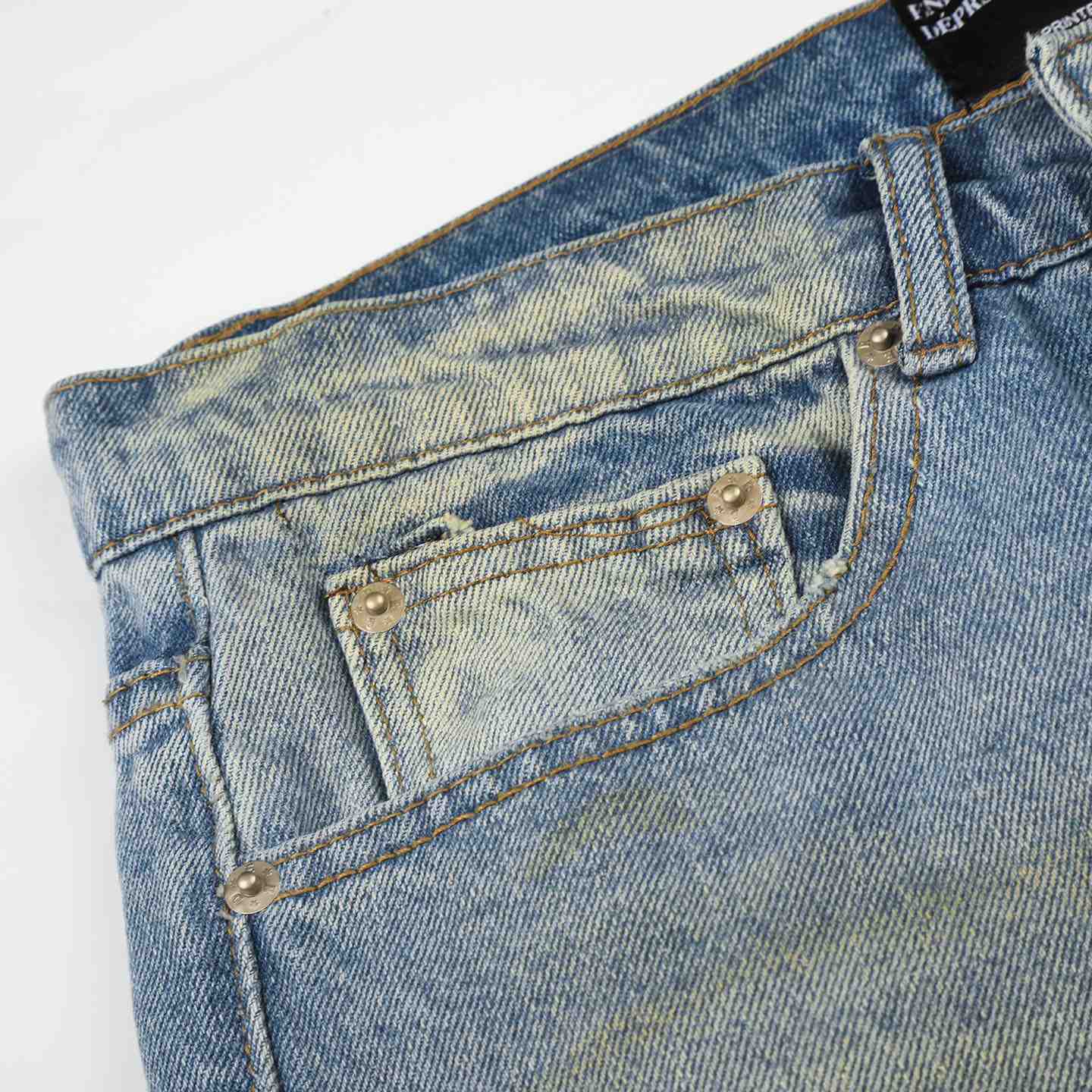 Enfants Riches Déprimés Wider Flare Leg Jeans 'Blue Wash' - DesignerGu