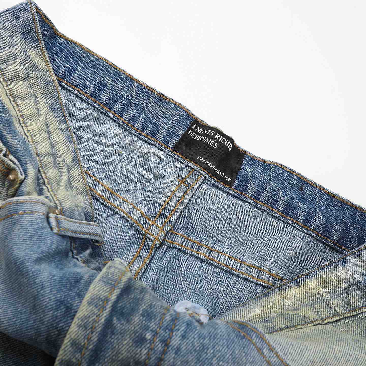 Enfants Riches Déprimés Wider Flare Leg Jeans 'Blue Wash' - DesignerGu