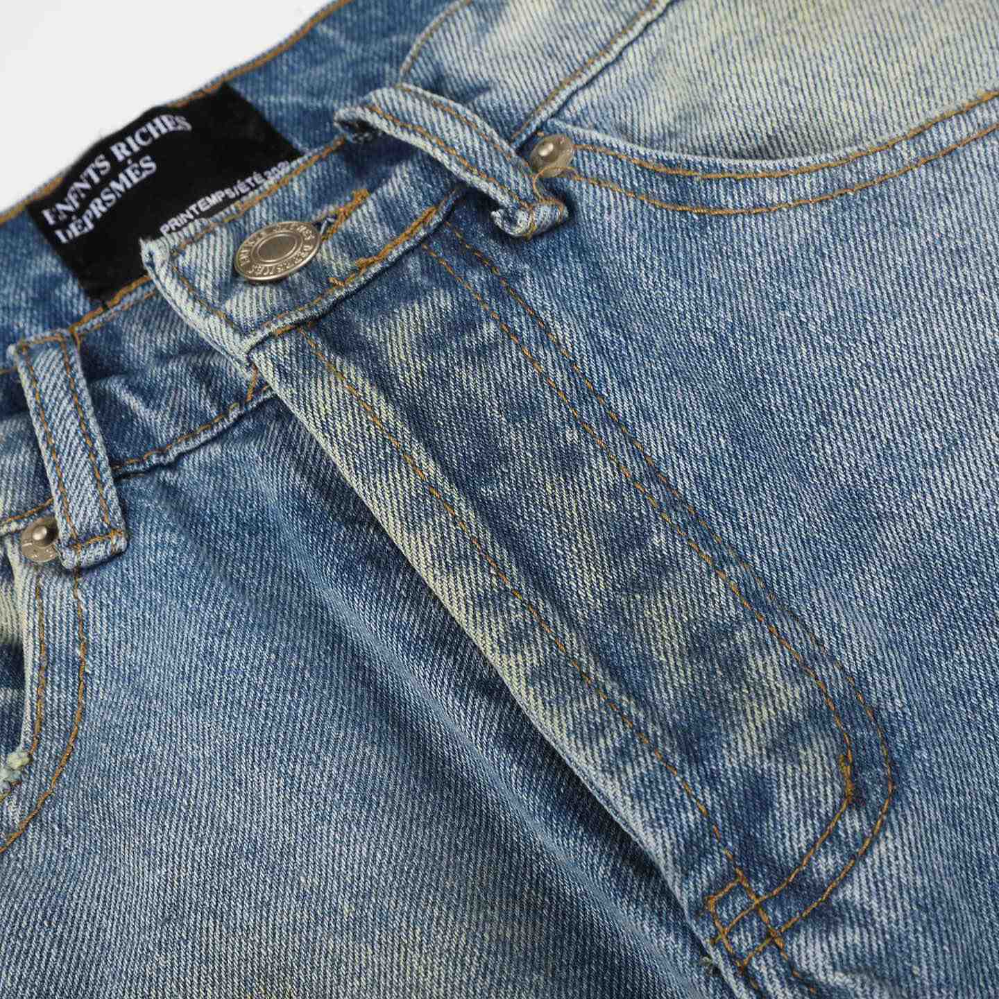 Enfants Riches Déprimés Wider Flare Leg Jeans 'Blue Wash' - DesignerGu