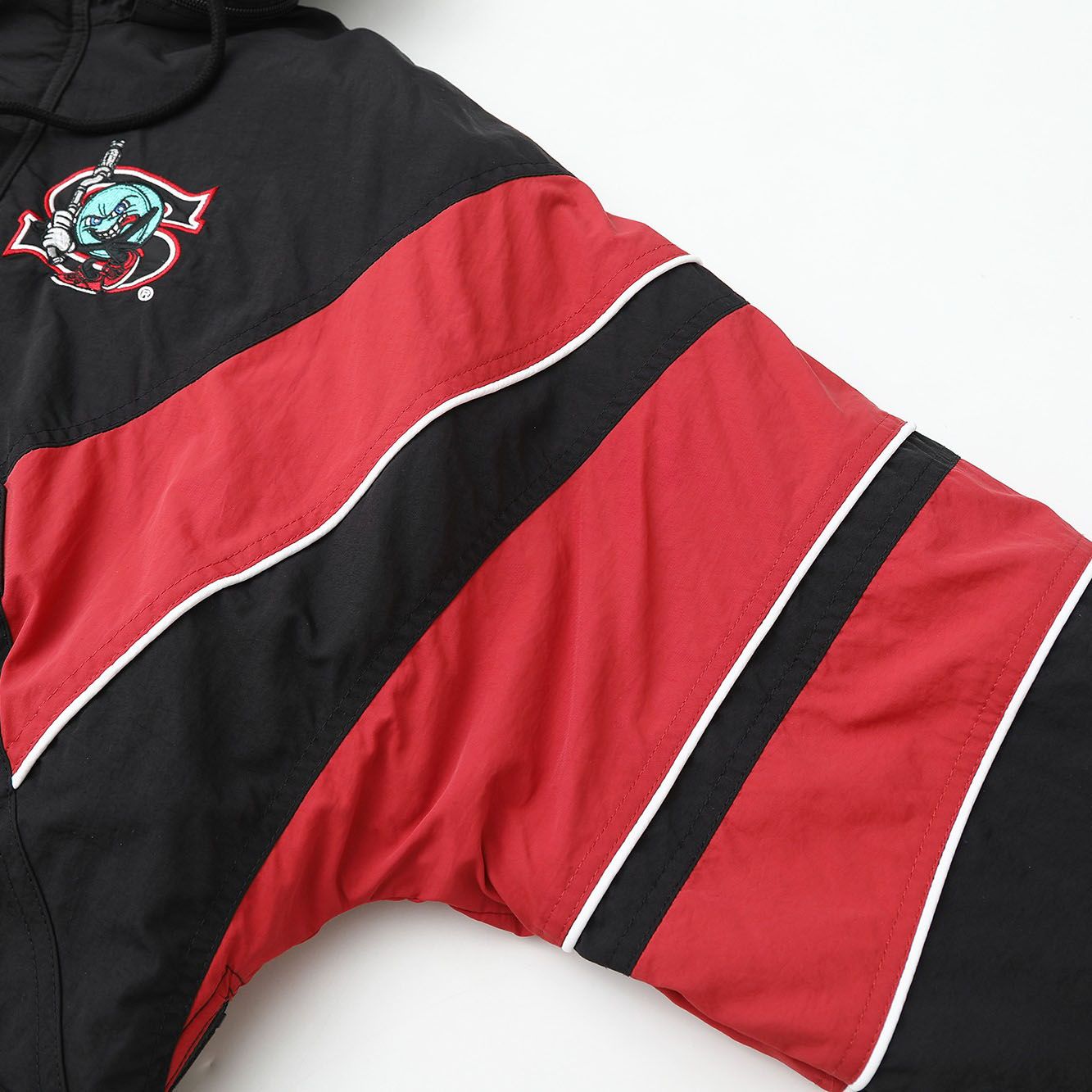 Supreme x Salem Half Zip Stadium Jacket 'Black' - DesignerGu