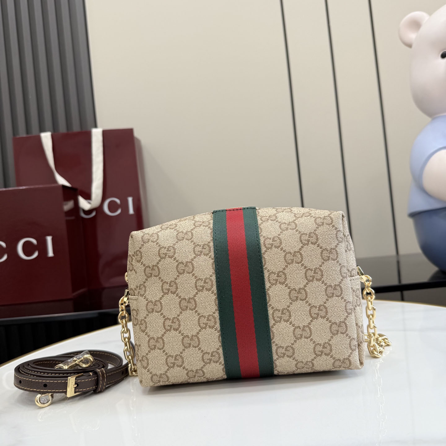 Gucci Mini Camera Bag With Web  A006XF - DesignerGu