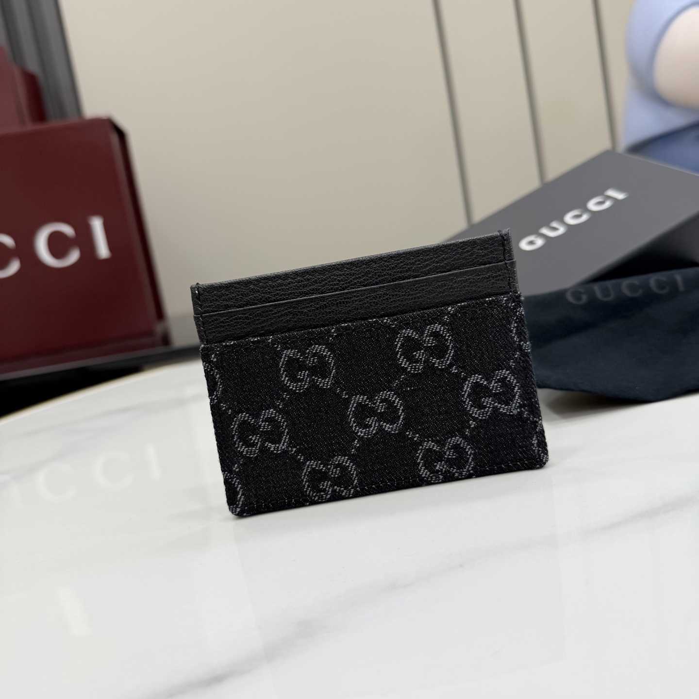 Gucci Card case With Gucci Plaque 875795 - DesignerGu