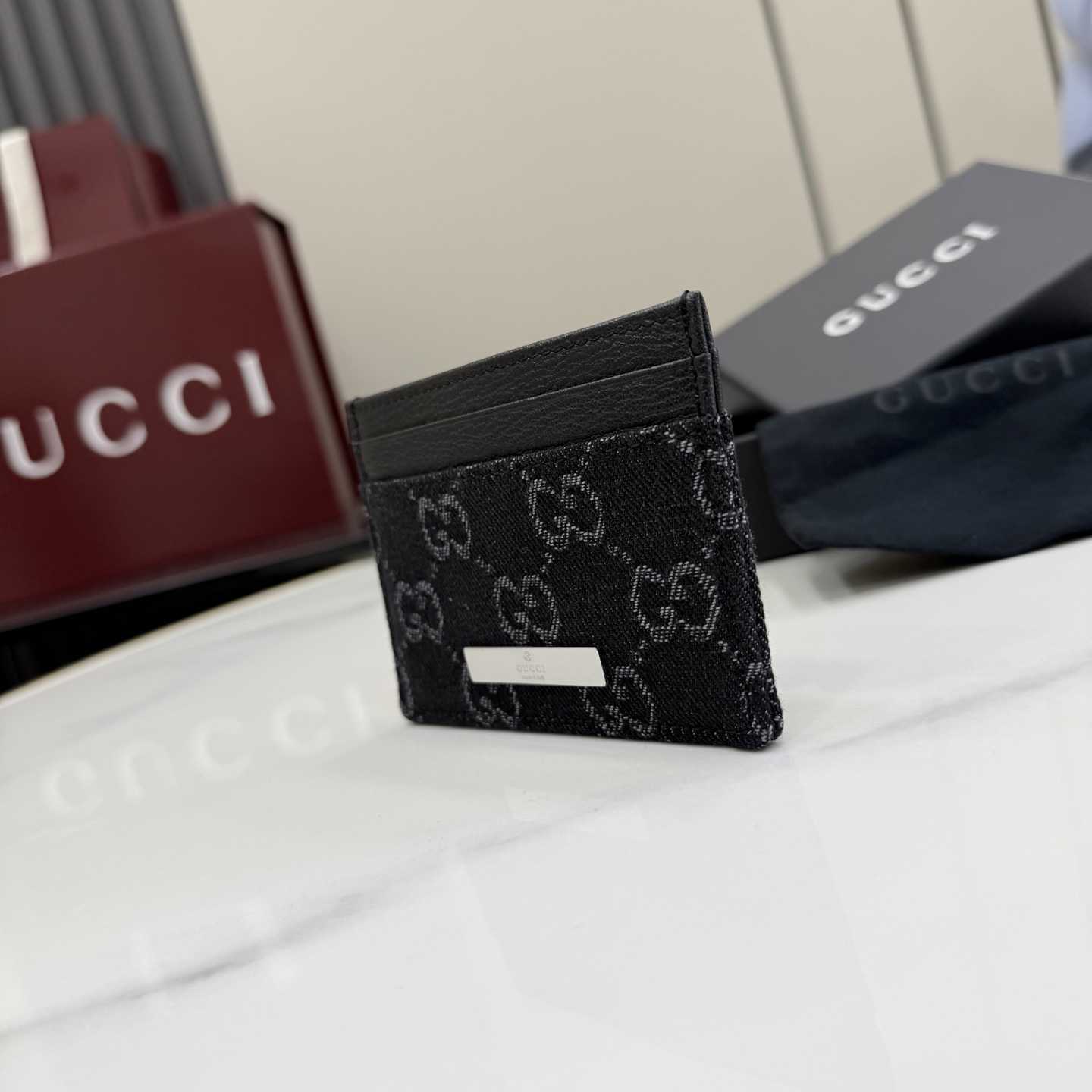 Gucci Card case With Gucci Plaque 875795 - DesignerGu