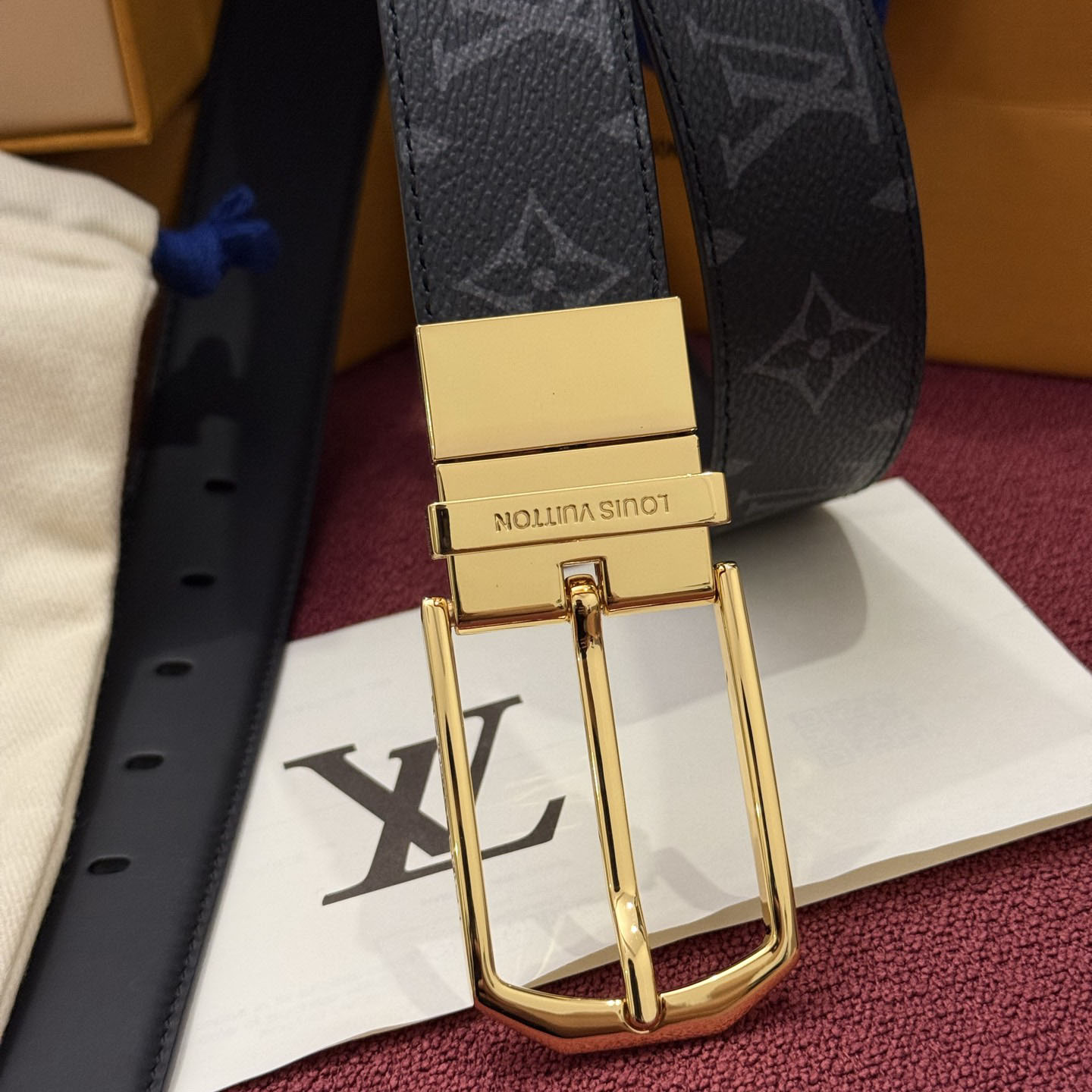 Louis Vuitton Slender 35mm Reversible Belt  - DesignerGu