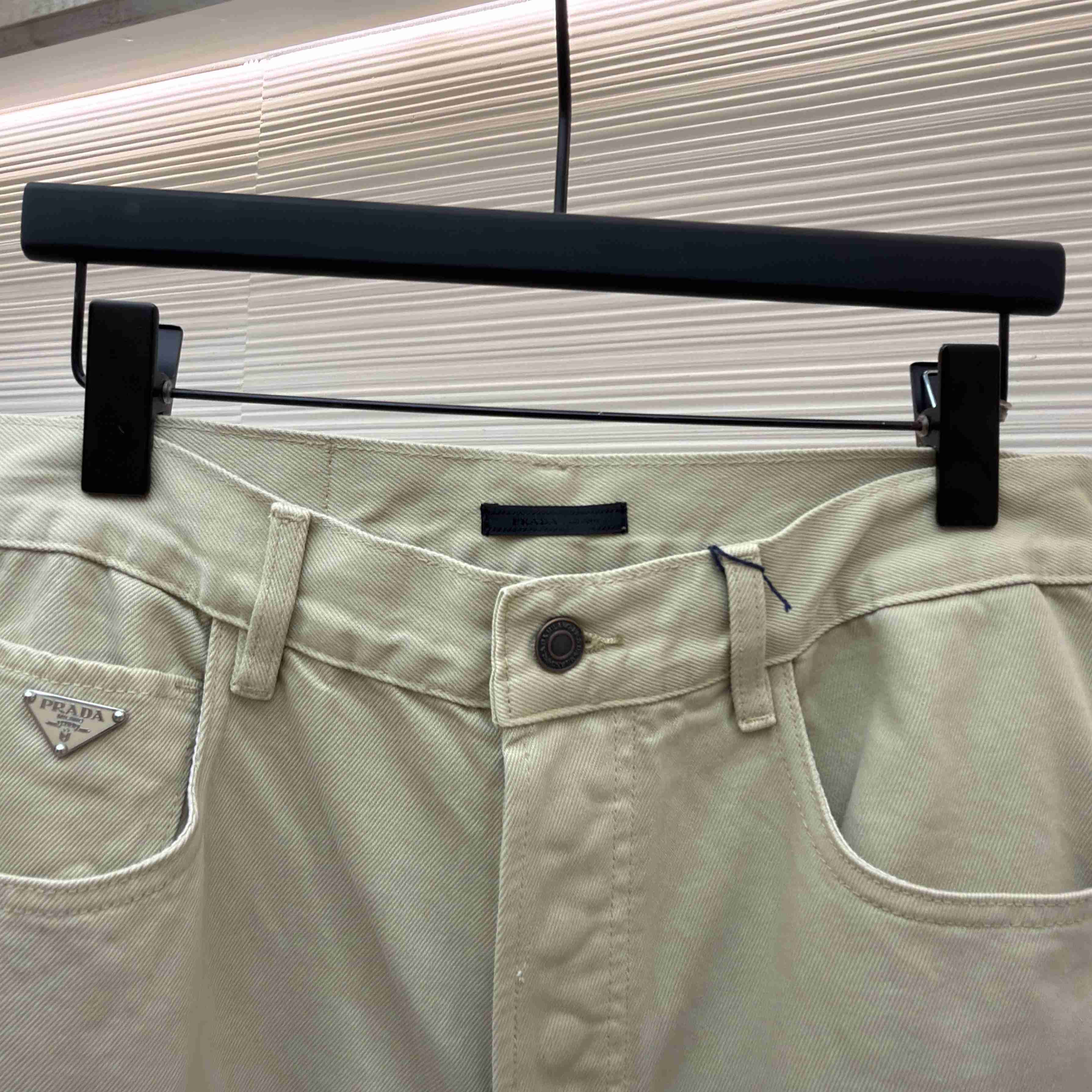 Prada Five-Pocket Old Denim Jeans - DesignerGu