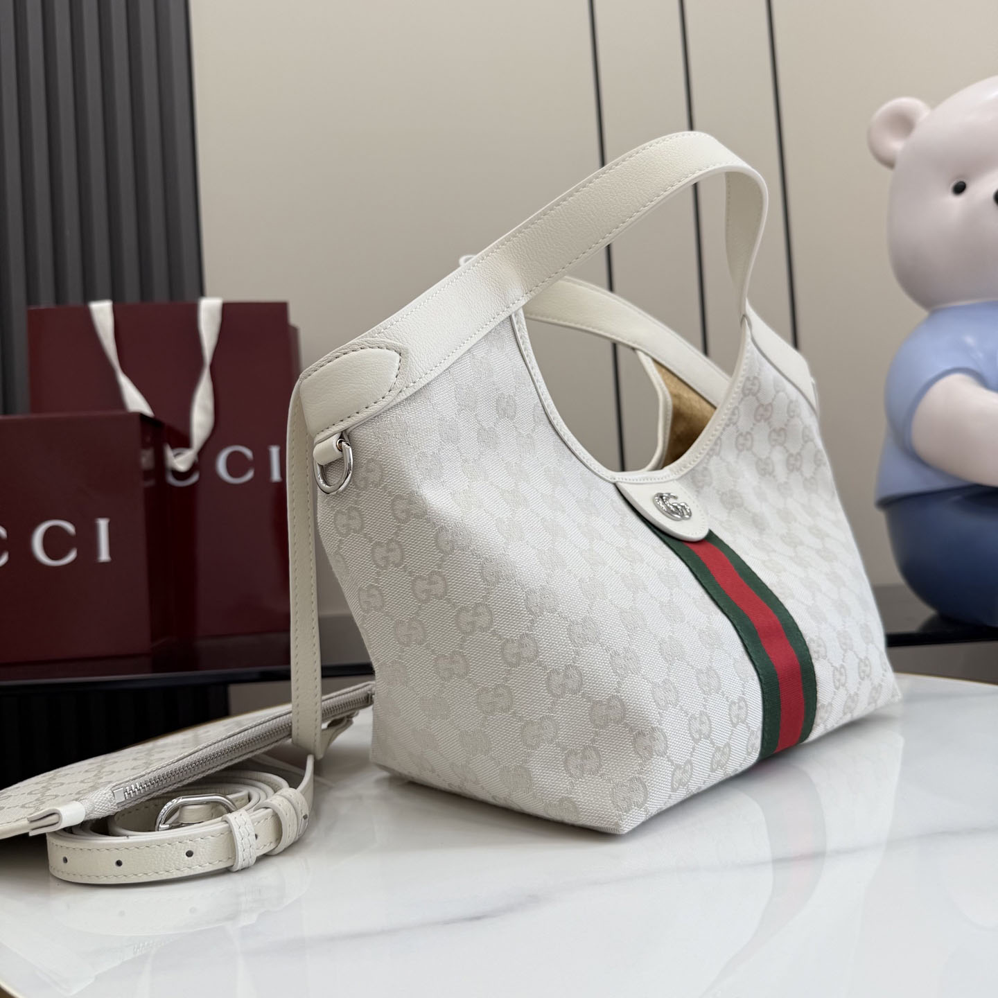 Gucci Giglio Small Tote Bag 860845 - DesignerGu