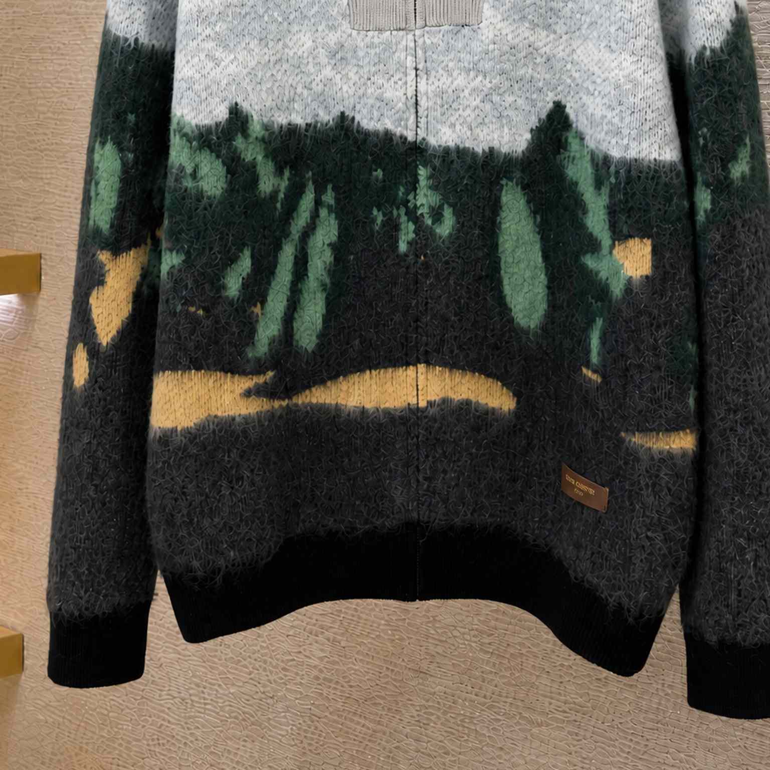 Louis Vuitton Jacquard Zippered Turtleneck Cardigan 1AKLVY - DesignerGu
