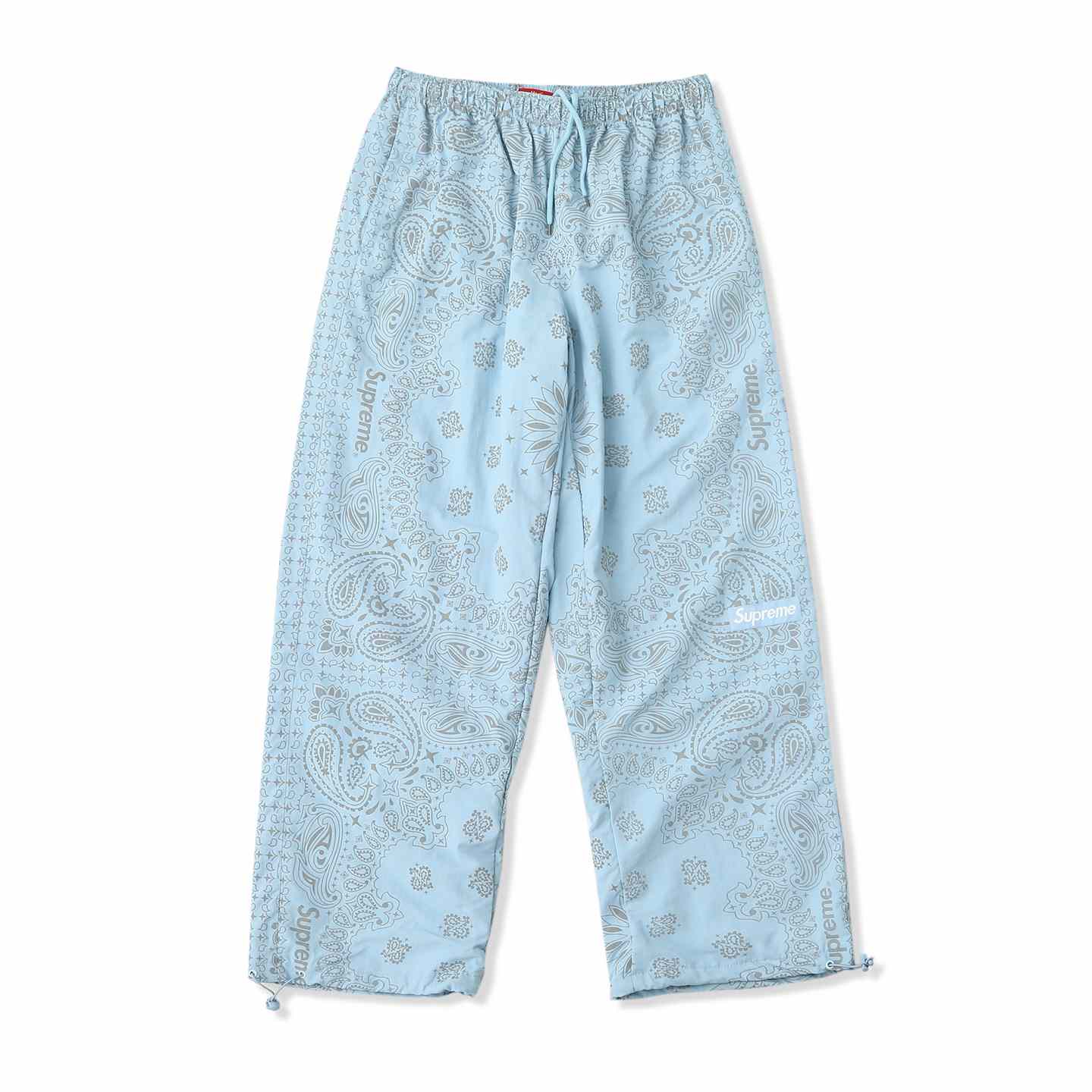 Supreme Reflective Bandana Track Pant 'Light Blue' - DesignerGu