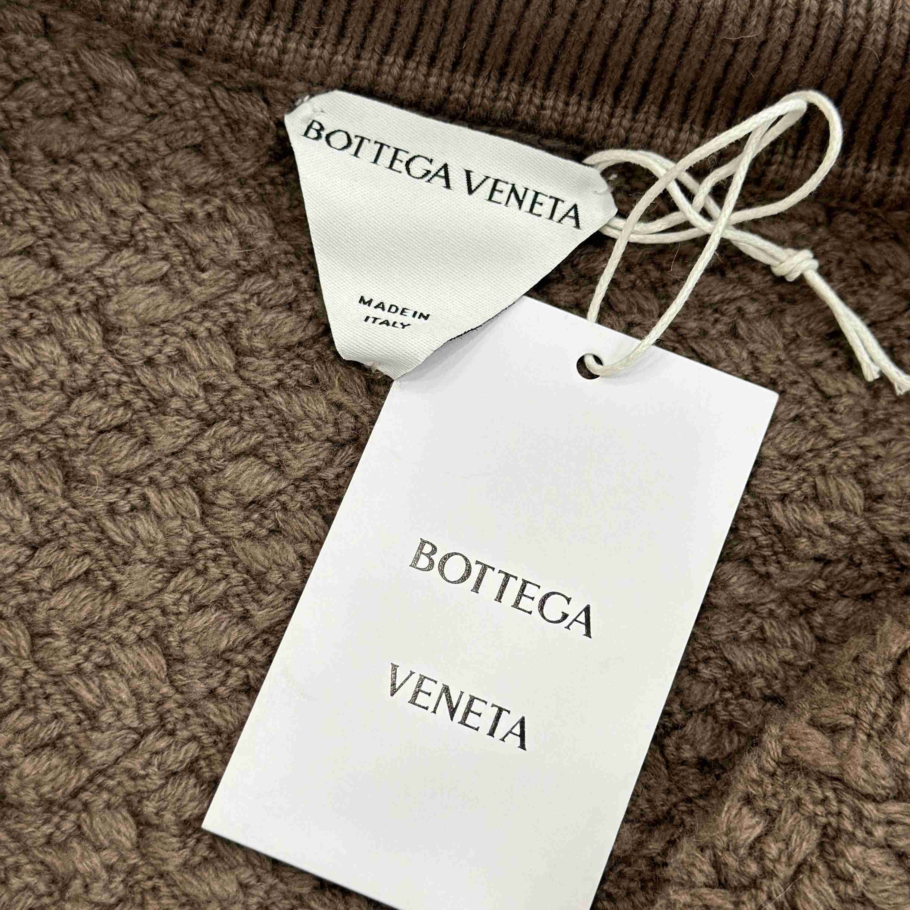 Bottega Veneta Intrecciato Wool Polo Sweater - DesignerGu