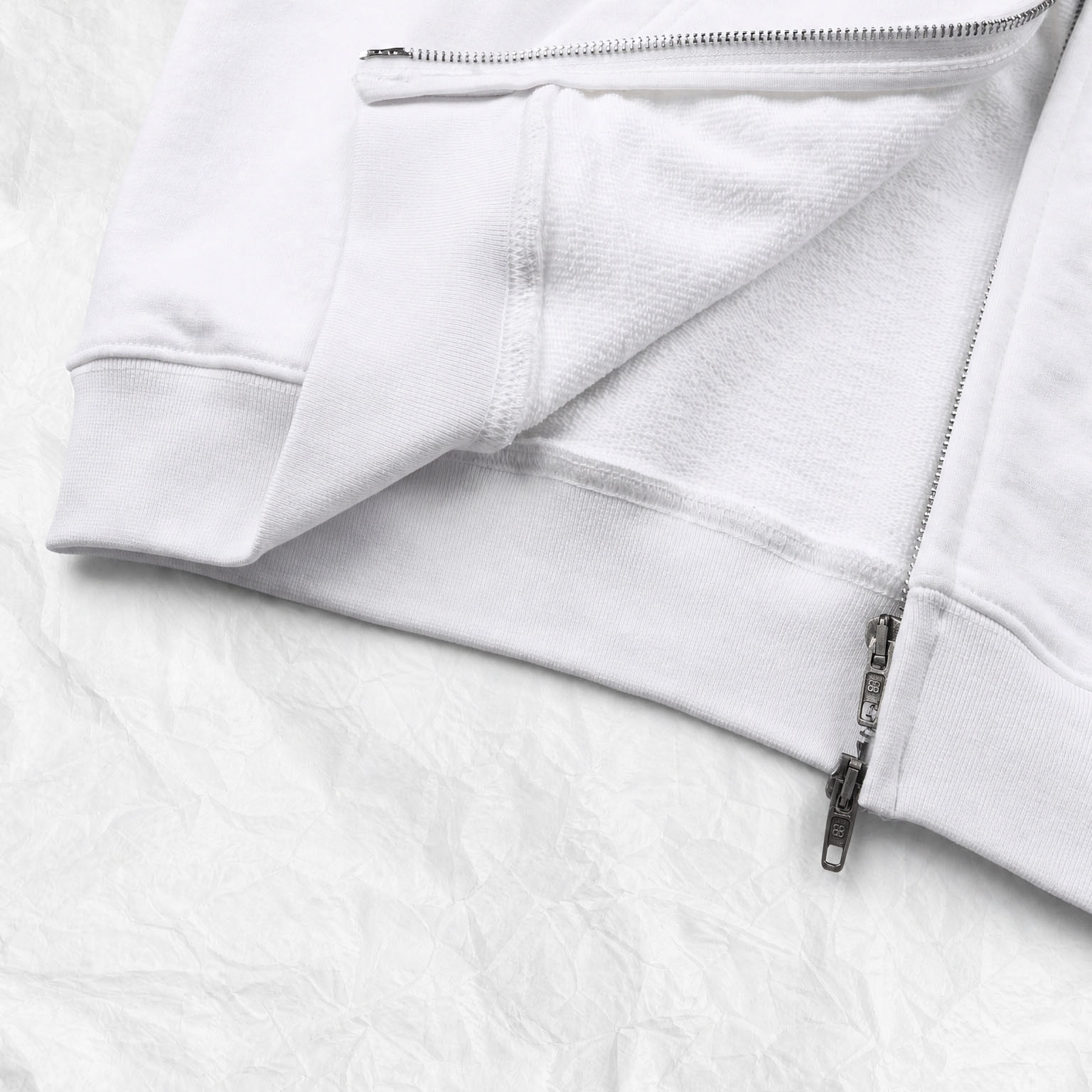 Balenciaga Bodies Zip-up Hoodie In White - DesignerGu