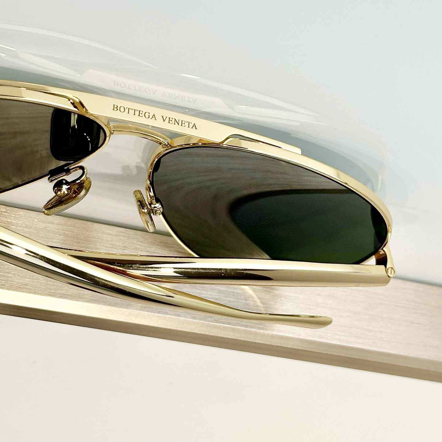 Bottega Veneta Sardine Aviator Sunglasses   BV1305S - DesignerGu