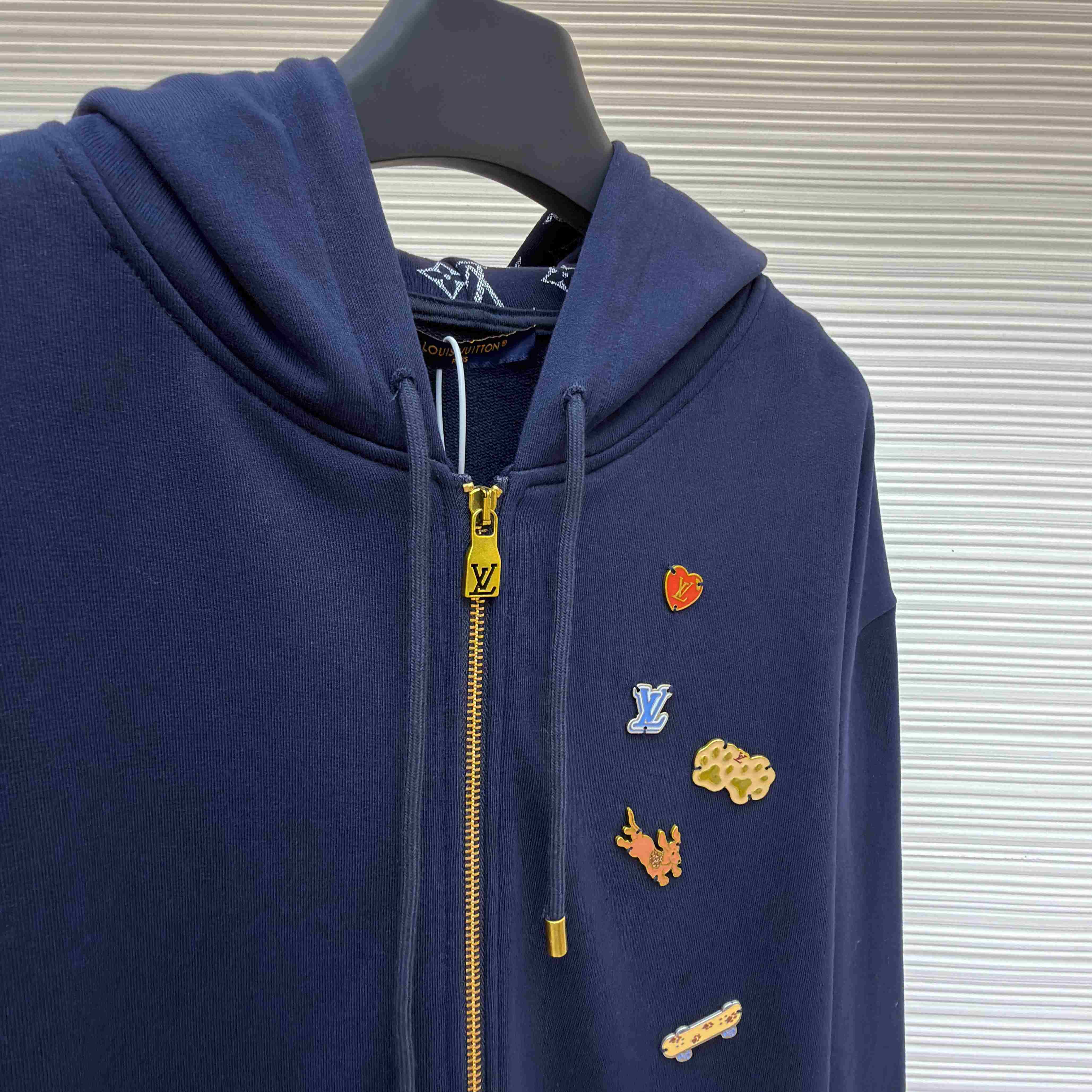 Louis Vuitton Chinese Valentine’s Day Zipped Hoodie - DesignerGu