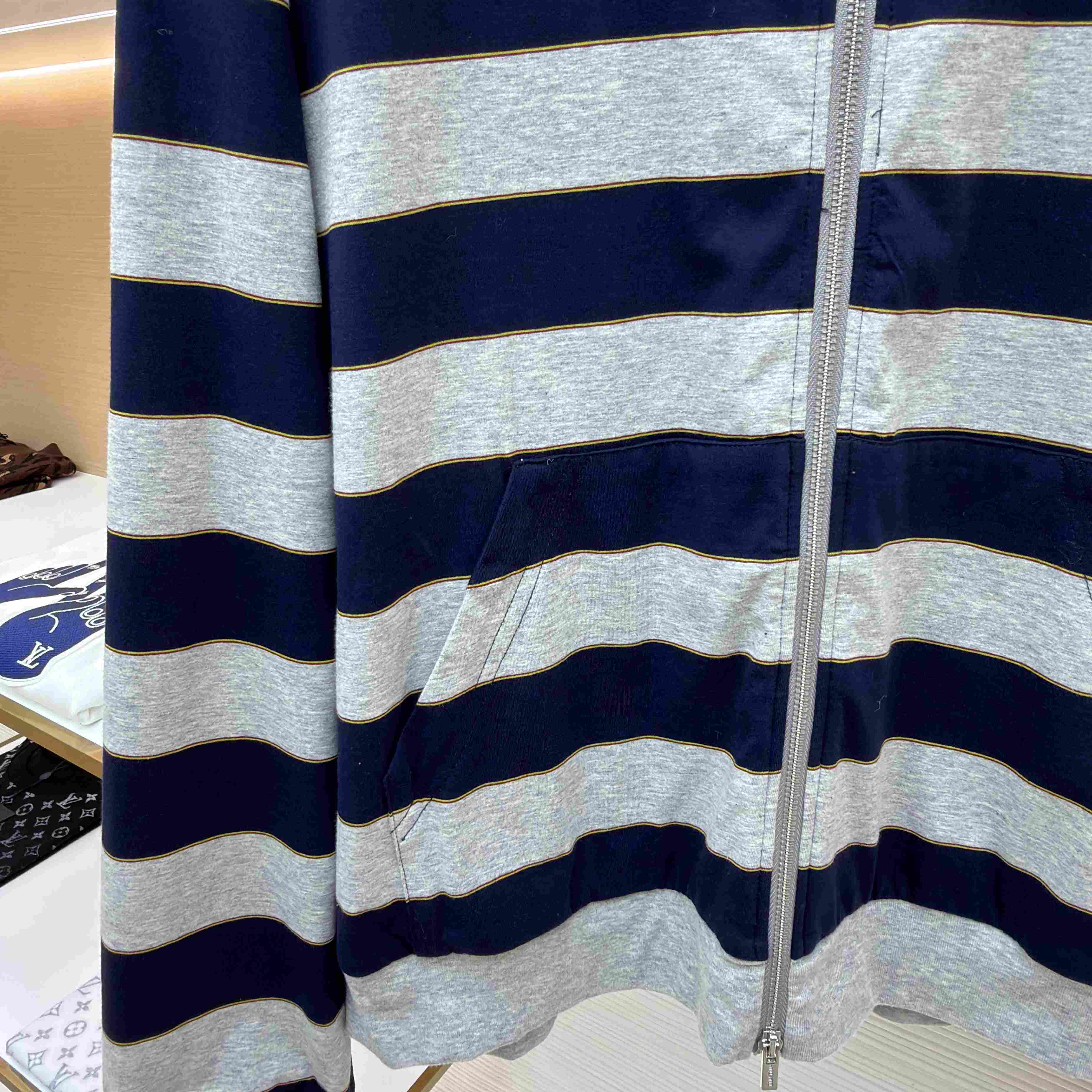 Miu Miu Striped Jersey Hoodie - DesignerGu