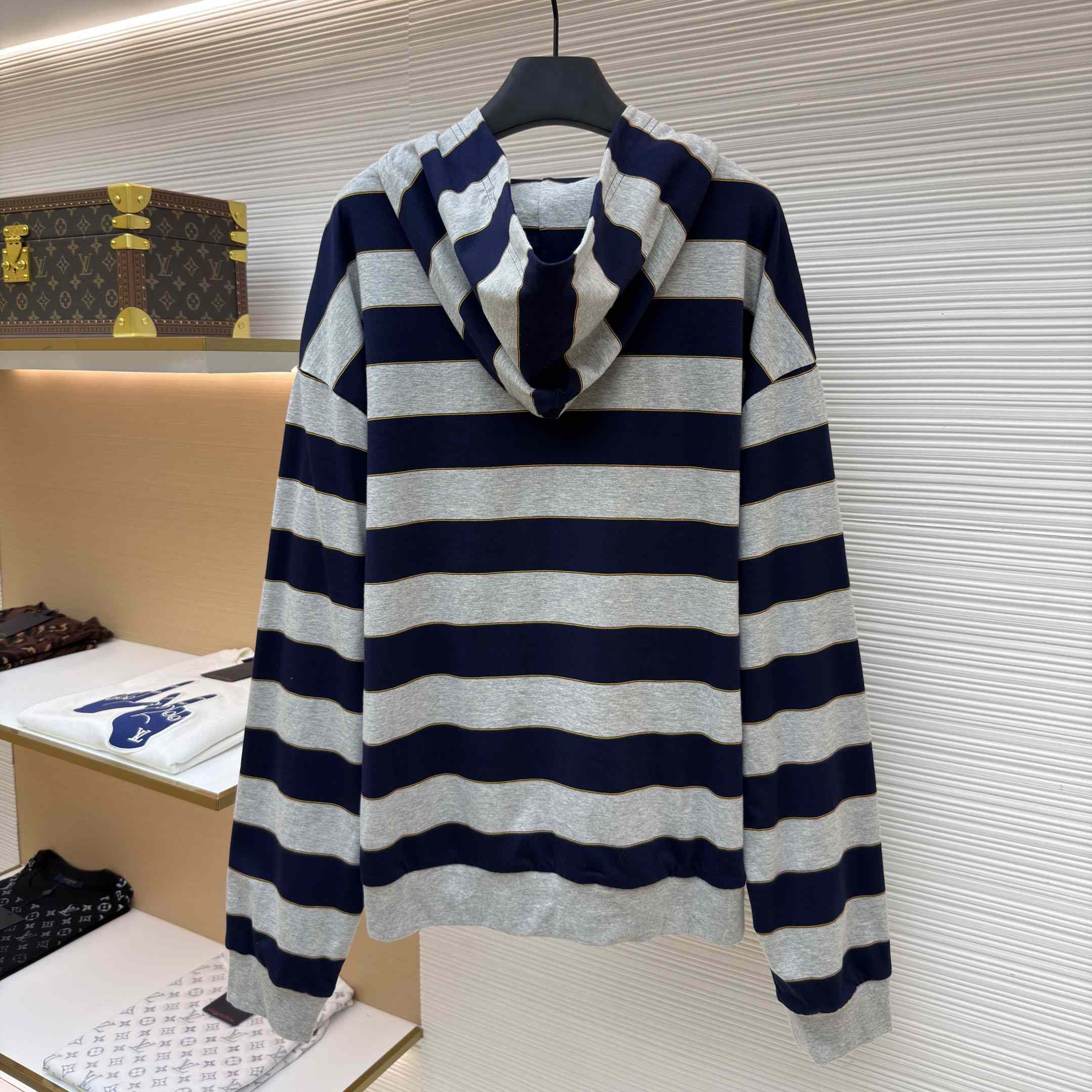 Miu Miu Striped Jersey Hoodie - DesignerGu