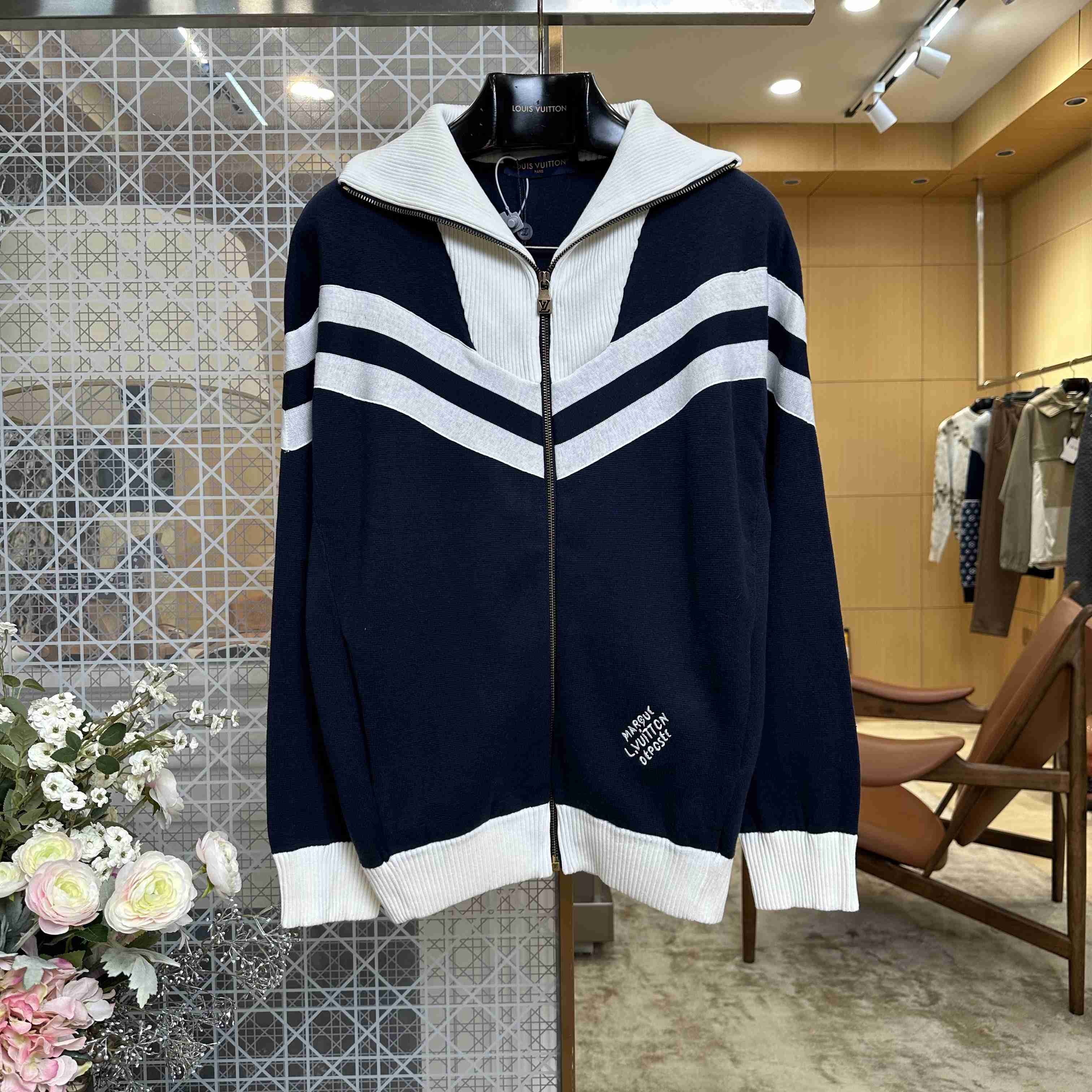 Louis Vuitton Knitted Cotton Sailor Blouson 1AHUG7 - DesignerGu
