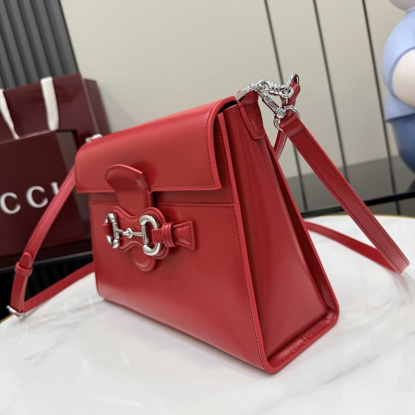 Gucci Horsebit Duomo Medium Top Handle Bag A006N6 - DesignerGu