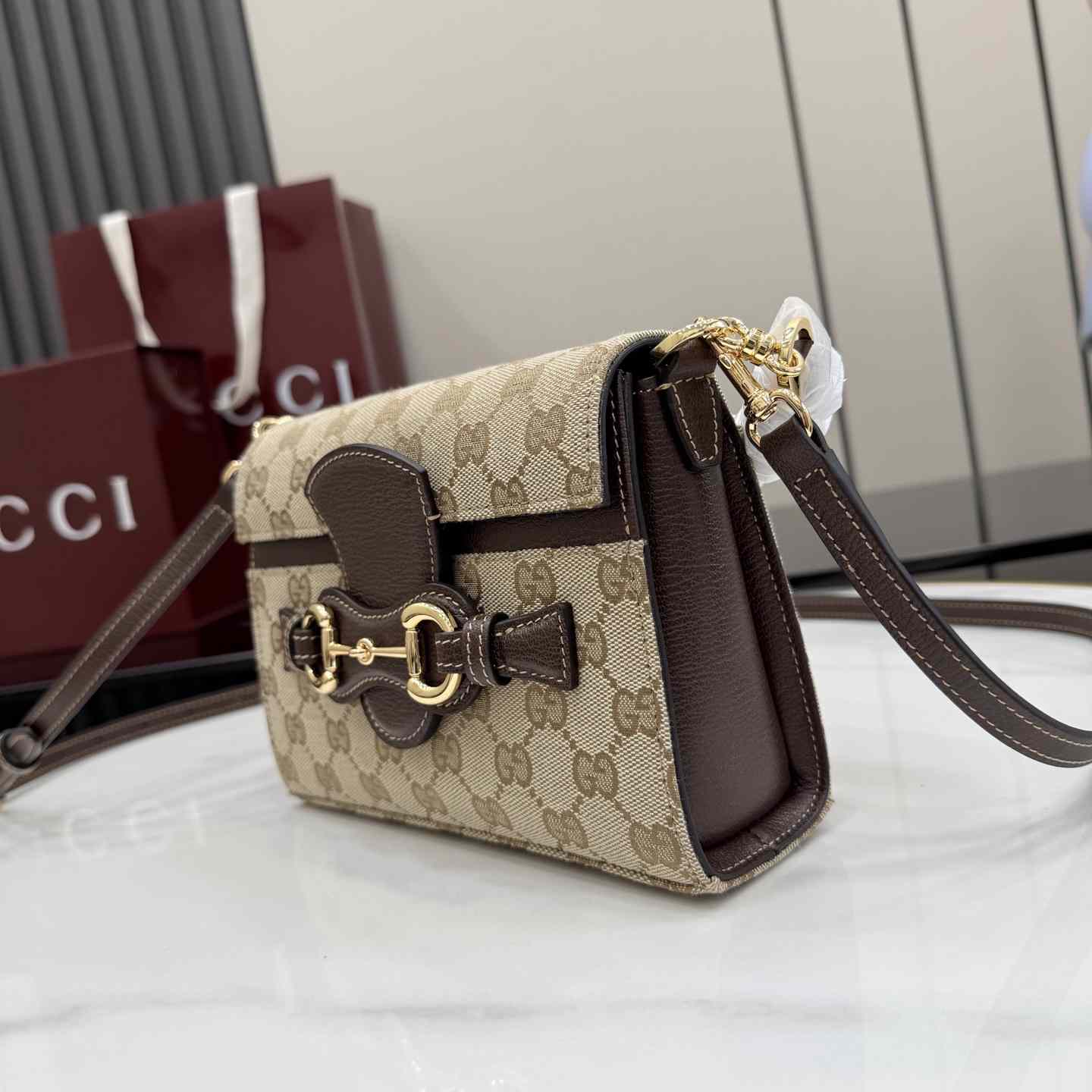 Gucci Horsebit Duomo Small Top Handle Bag A006O9 - DesignerGu