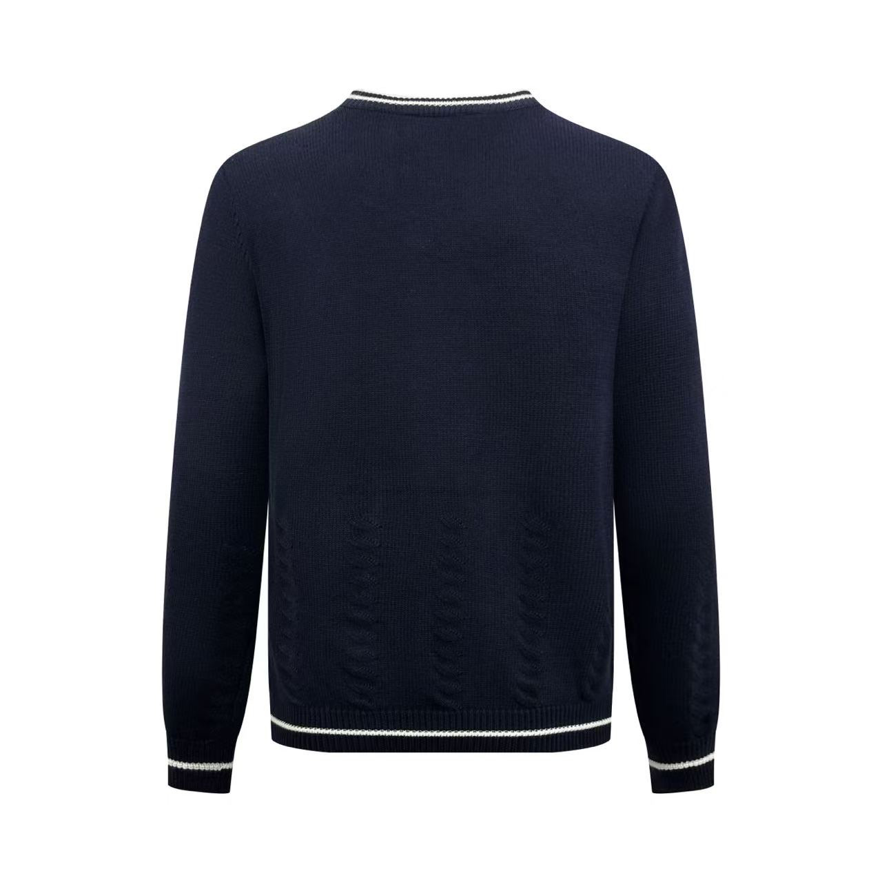 Louis Vuitton Silk Blend Cable V-Neck Pullover 1AK701 - DesignerGu