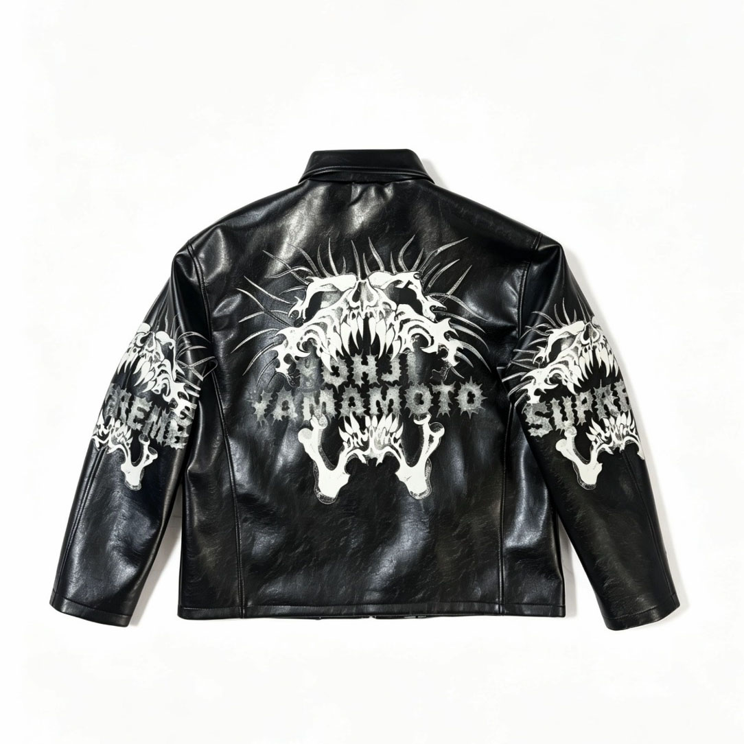 Supreme x Y’s Leather Jacket 'Black' - DesignerGu