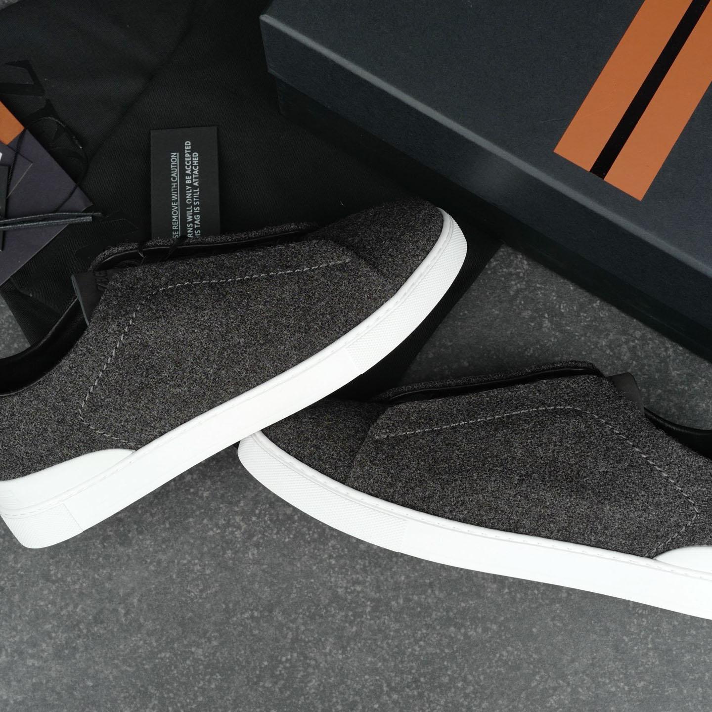ZEGNA  Triple Stitch™ Oasi Cashmere Sneakers - DesignerGu