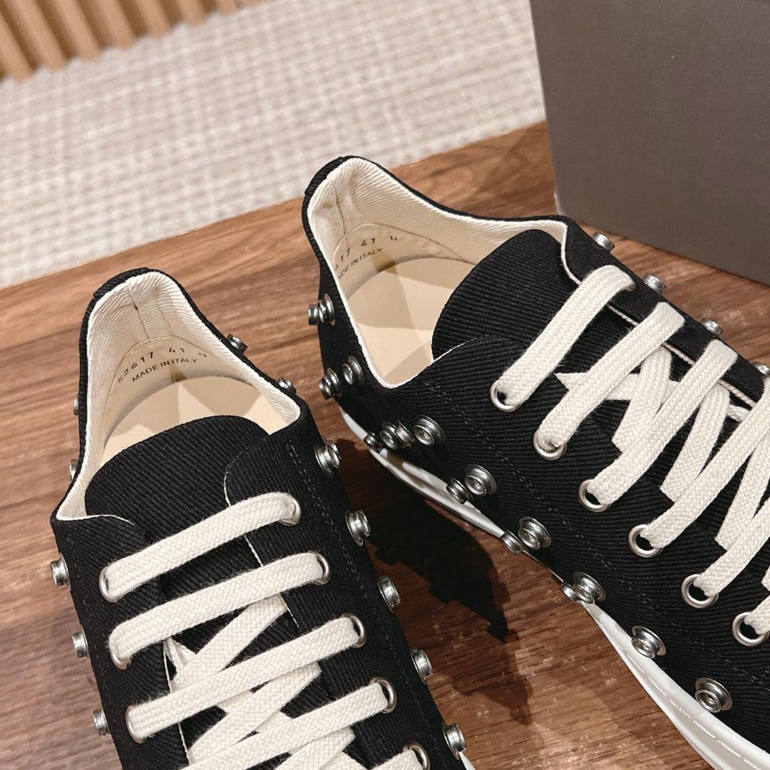Rick Owens DRKSHDW Luxor Low 'Male Snaps - Black' - DesignerGu