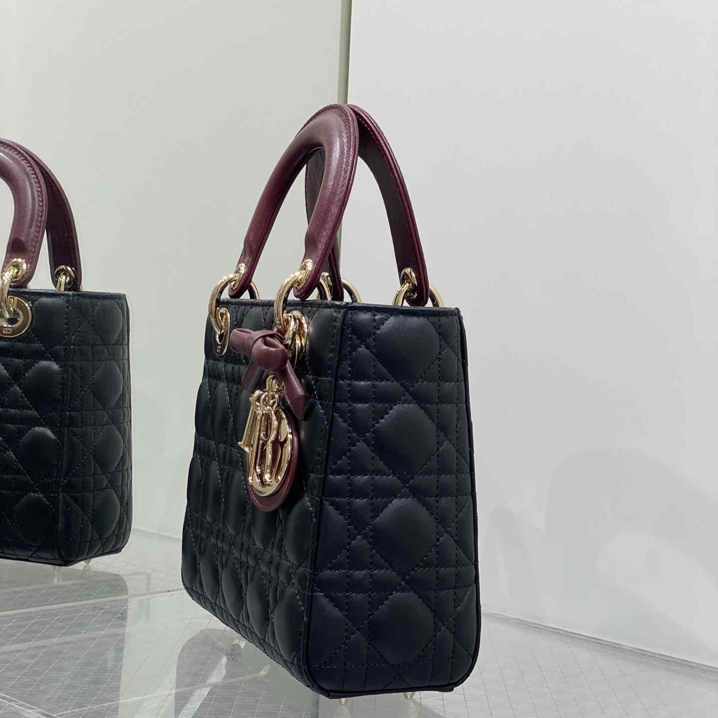 Dior Small Lady Dior Bag With Strap - DesignerGu