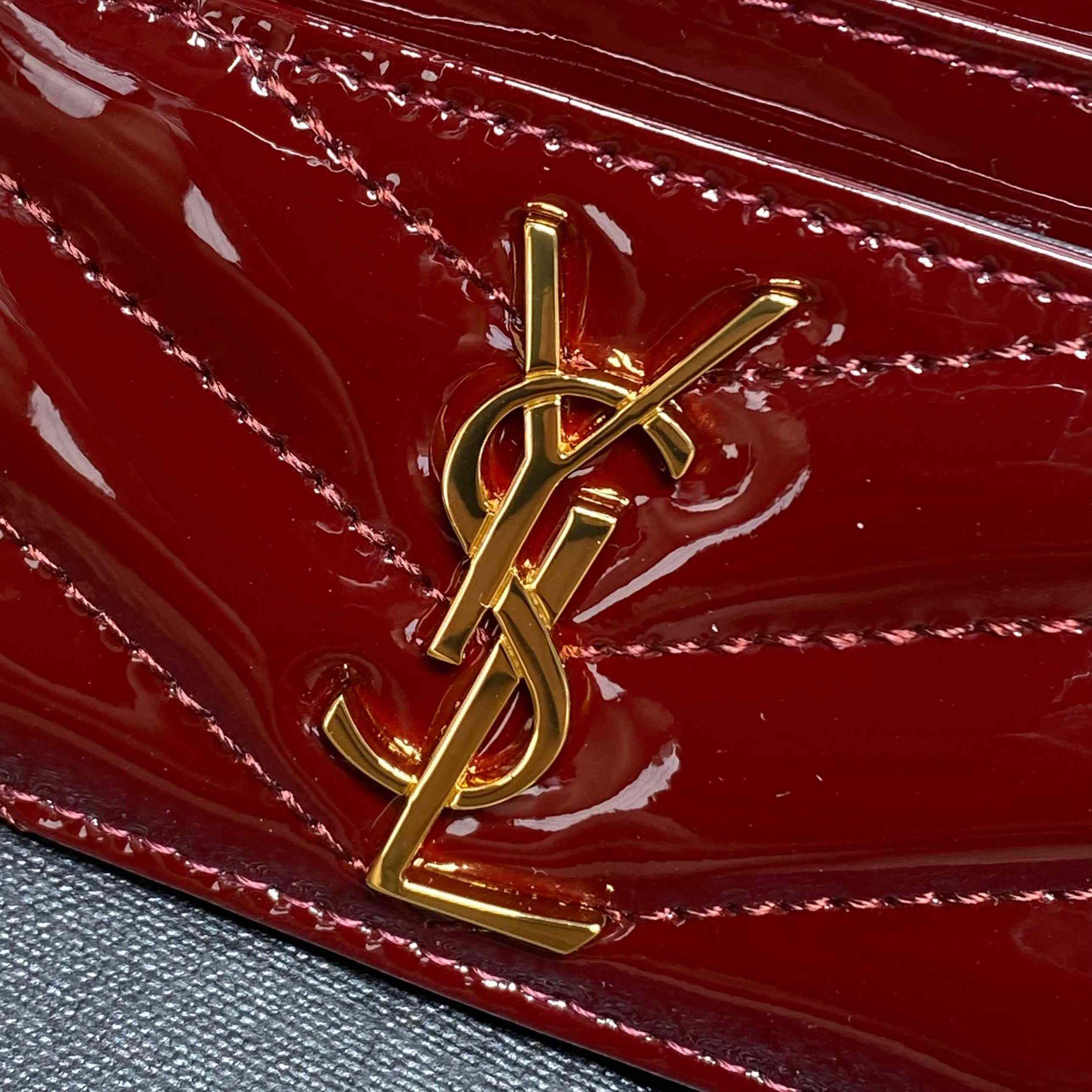 Saint Laurent Cassandre Card Case In Patent Leather - DesignerGu