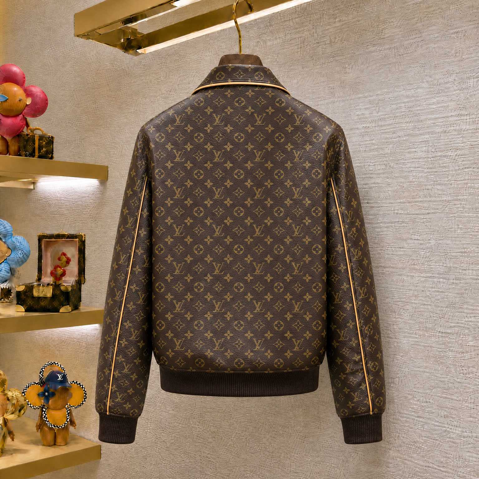 Louis Vuitton Monogram Padded Leather Blouson 1AKO4R - DesignerGu