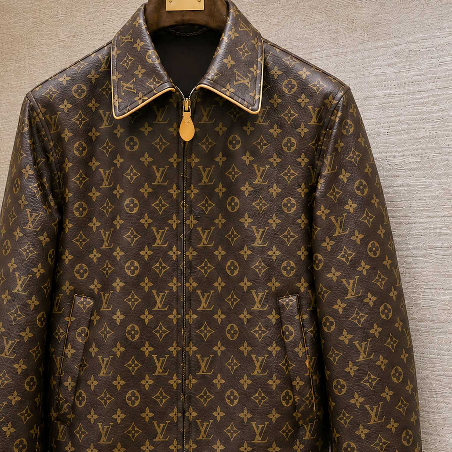 Louis Vuitton Monogram Padded Leather Blouson 1AKO4R - DesignerGu