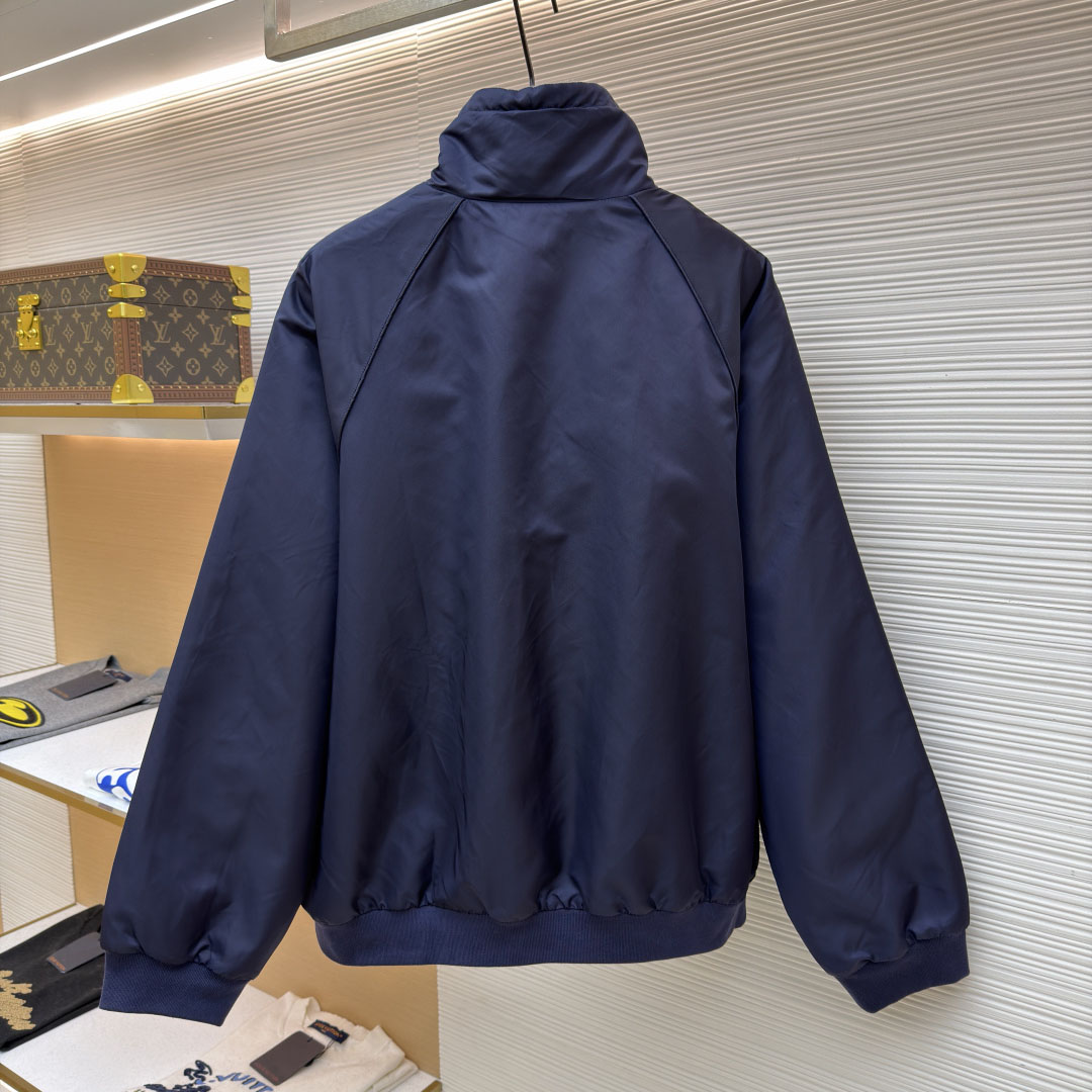 Miu Miu Technical Gazar And Fleece Bomber Jacket - DesignerGu
