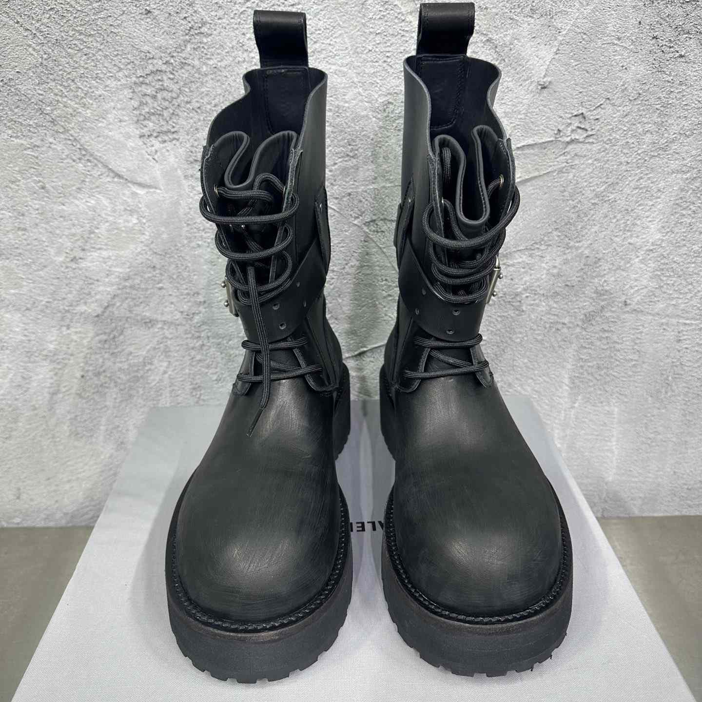Balenciaga Venom LaceUp Bootie In Black - DesignerGu