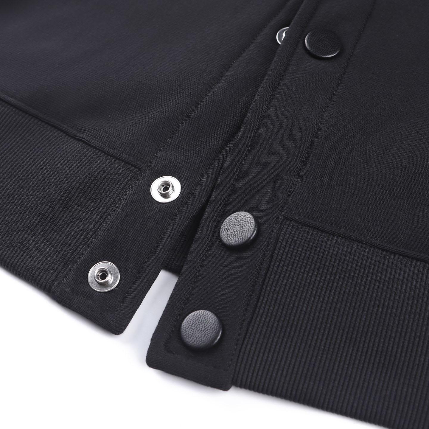 Givenchy Couture Seam Cardigan In Fleece Embroidered Givenchy Paris - DesignerGu