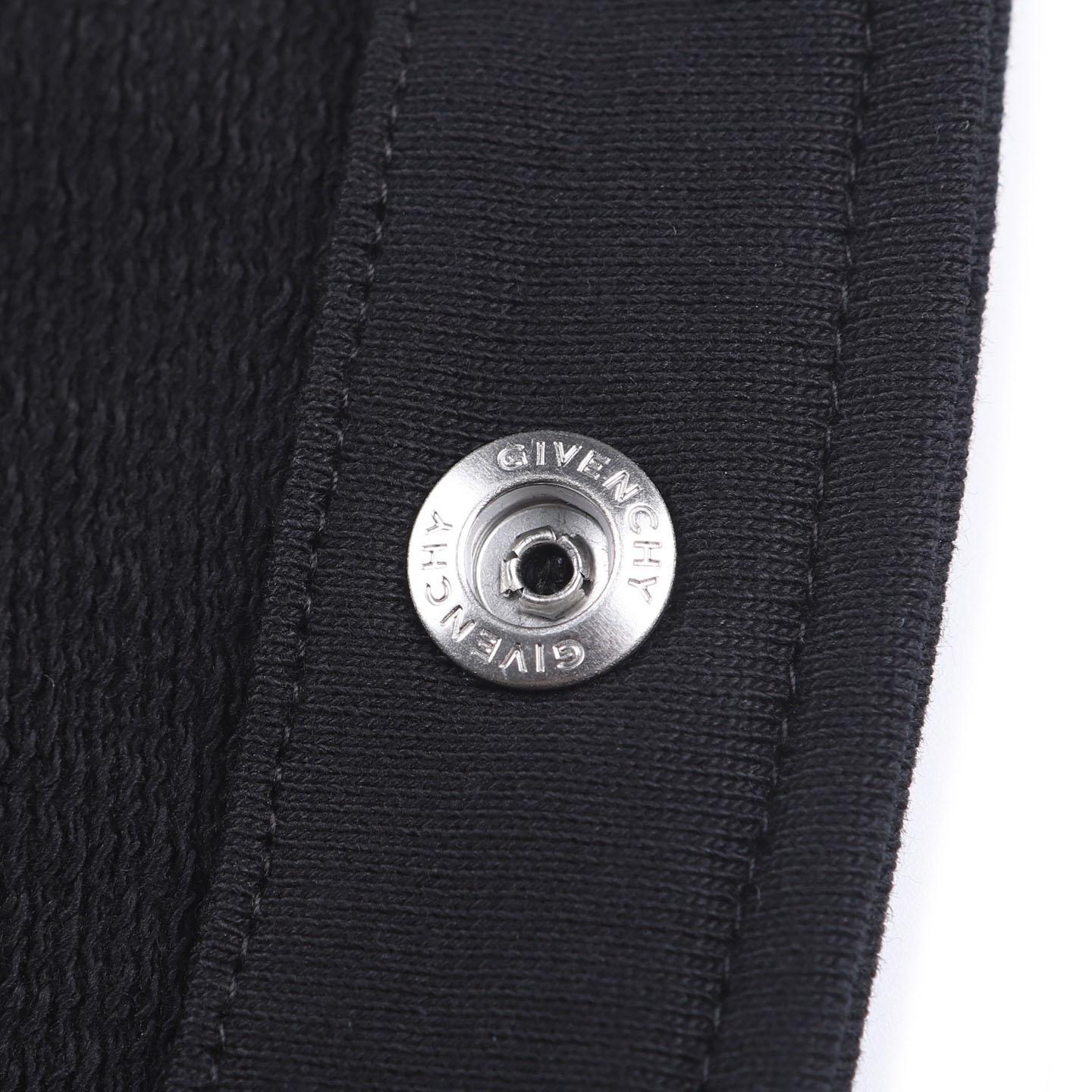 Givenchy Couture Seam Cardigan In Fleece Embroidered Givenchy Paris - DesignerGu