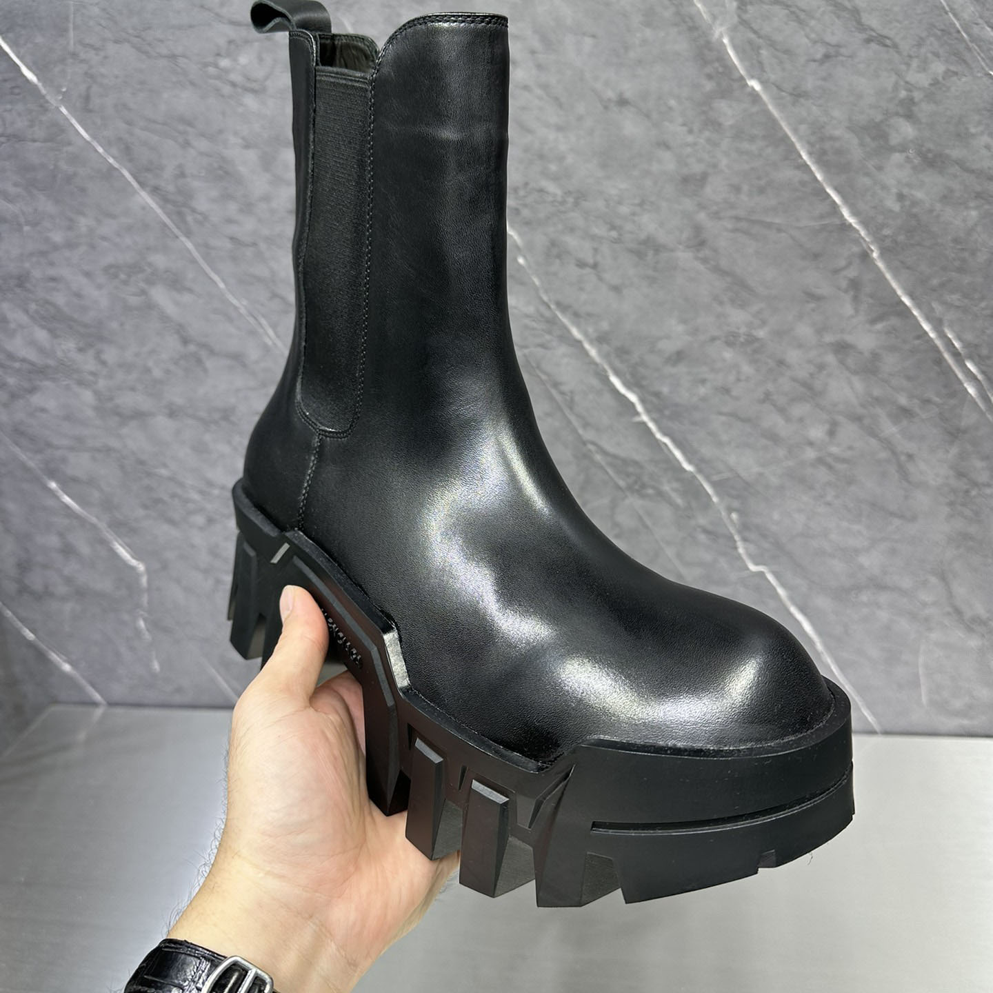 Balenciaga Bulldozer Chelsea Boot 'Black' - DesignerGu