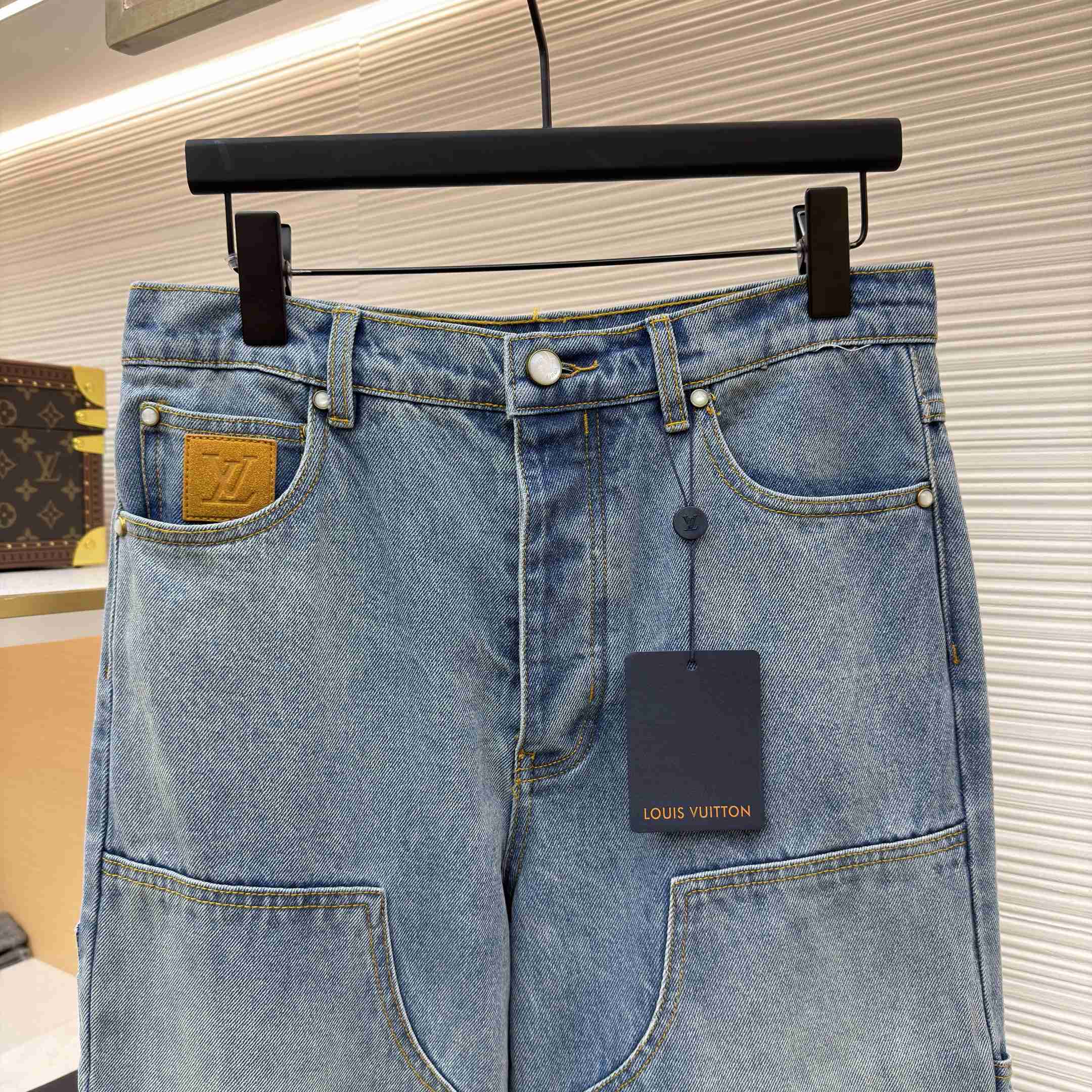 Louis Vuitton Denim Carpenter Pants 1AJBKK - DesignerGu