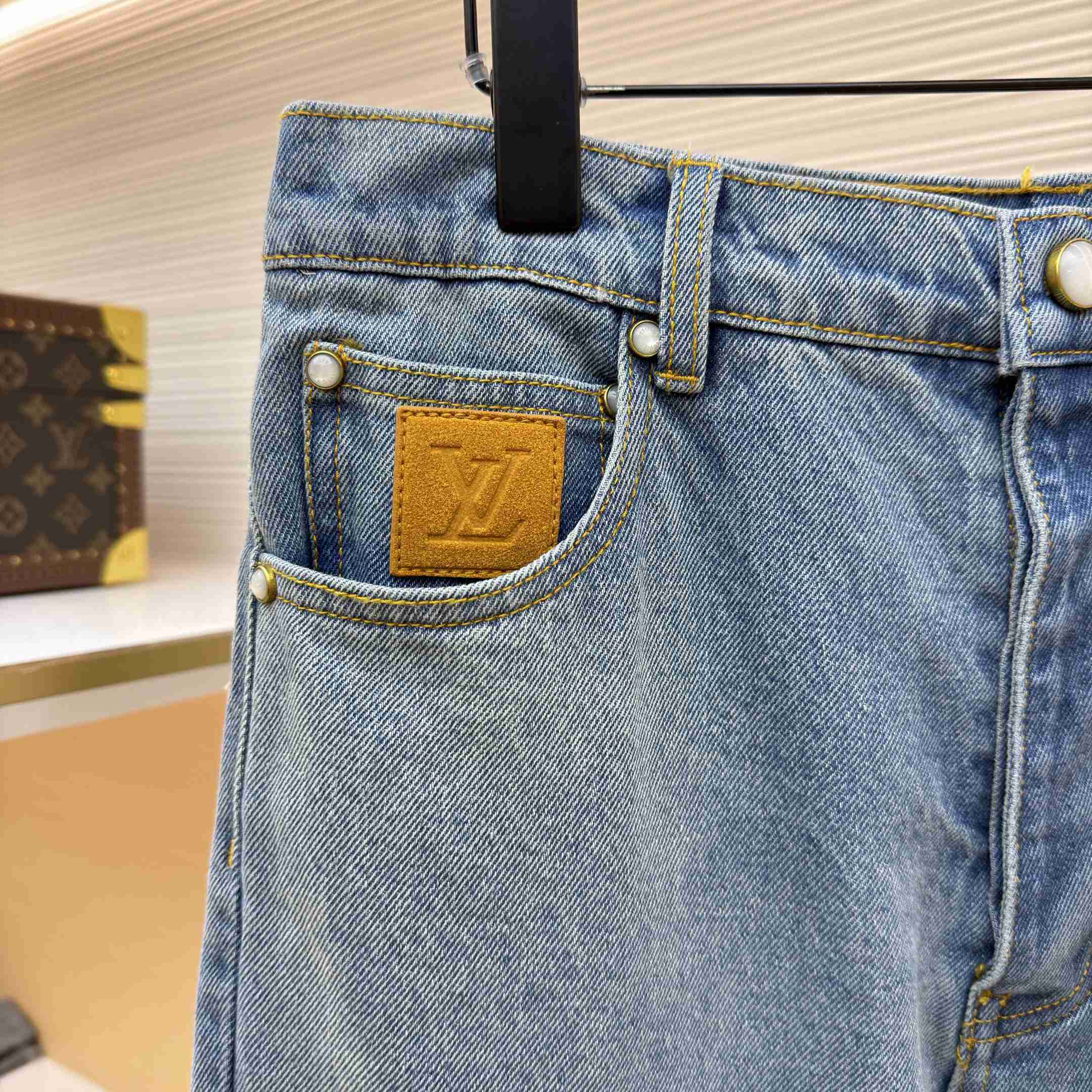 Louis Vuitton Denim Carpenter Pants 1AJBKK - DesignerGu