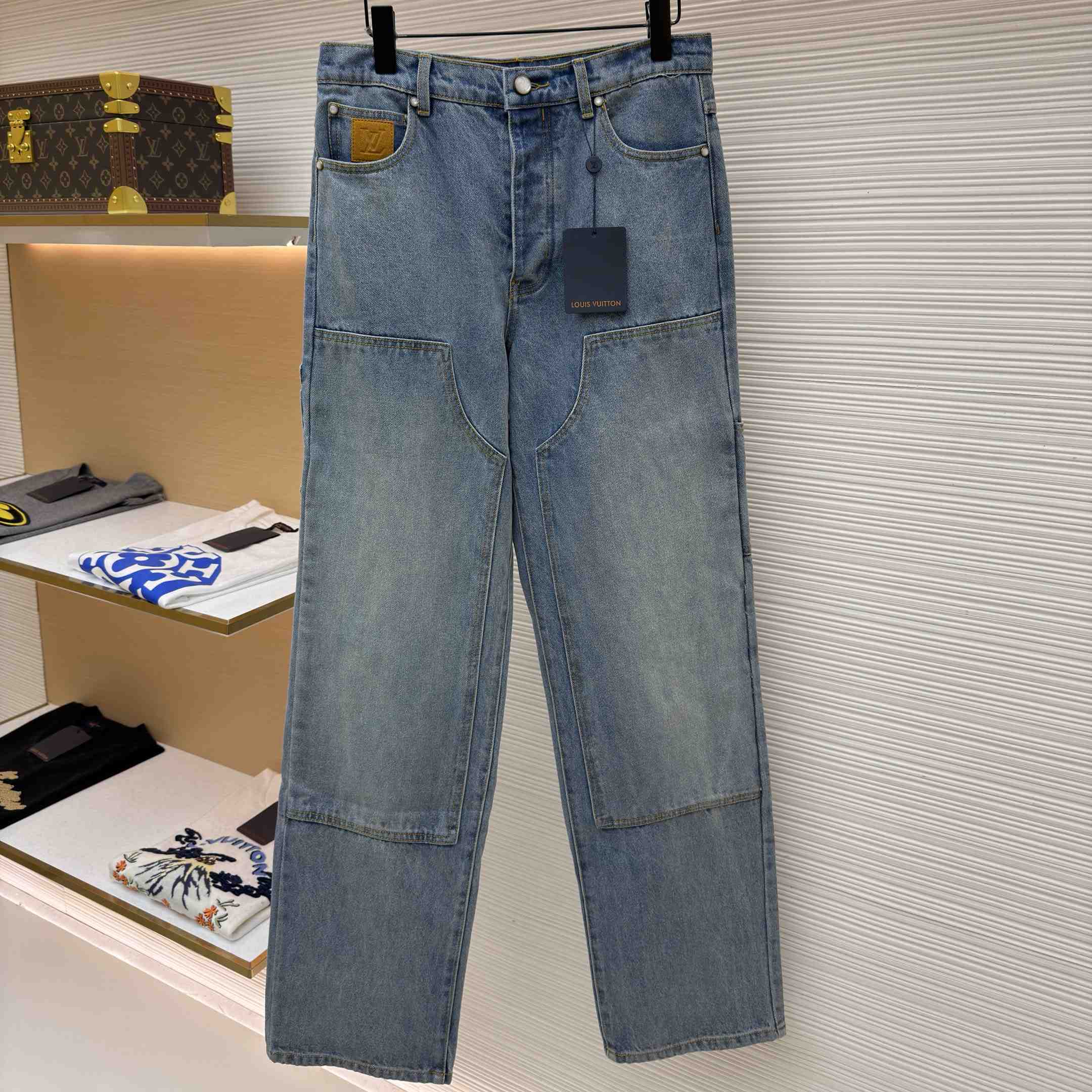 Louis Vuitton Denim Carpenter Pants 1AJBKK - DesignerGu